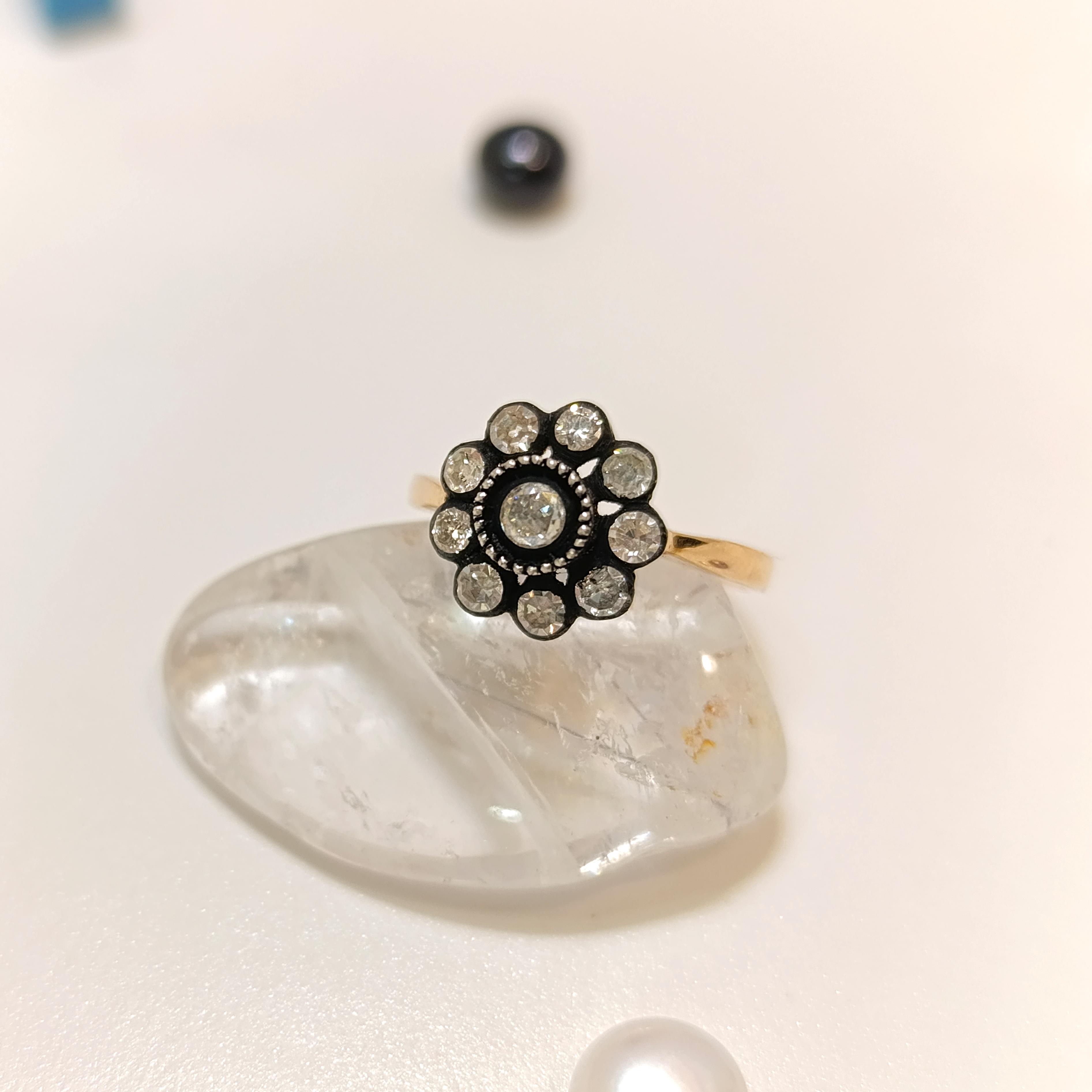 Elmas Taşlı Yüzük 14 Ayar Altın HD VİDEOLU