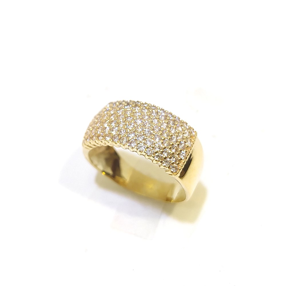 Geniş Su Yolu Yüzük 14 Ayar Altın