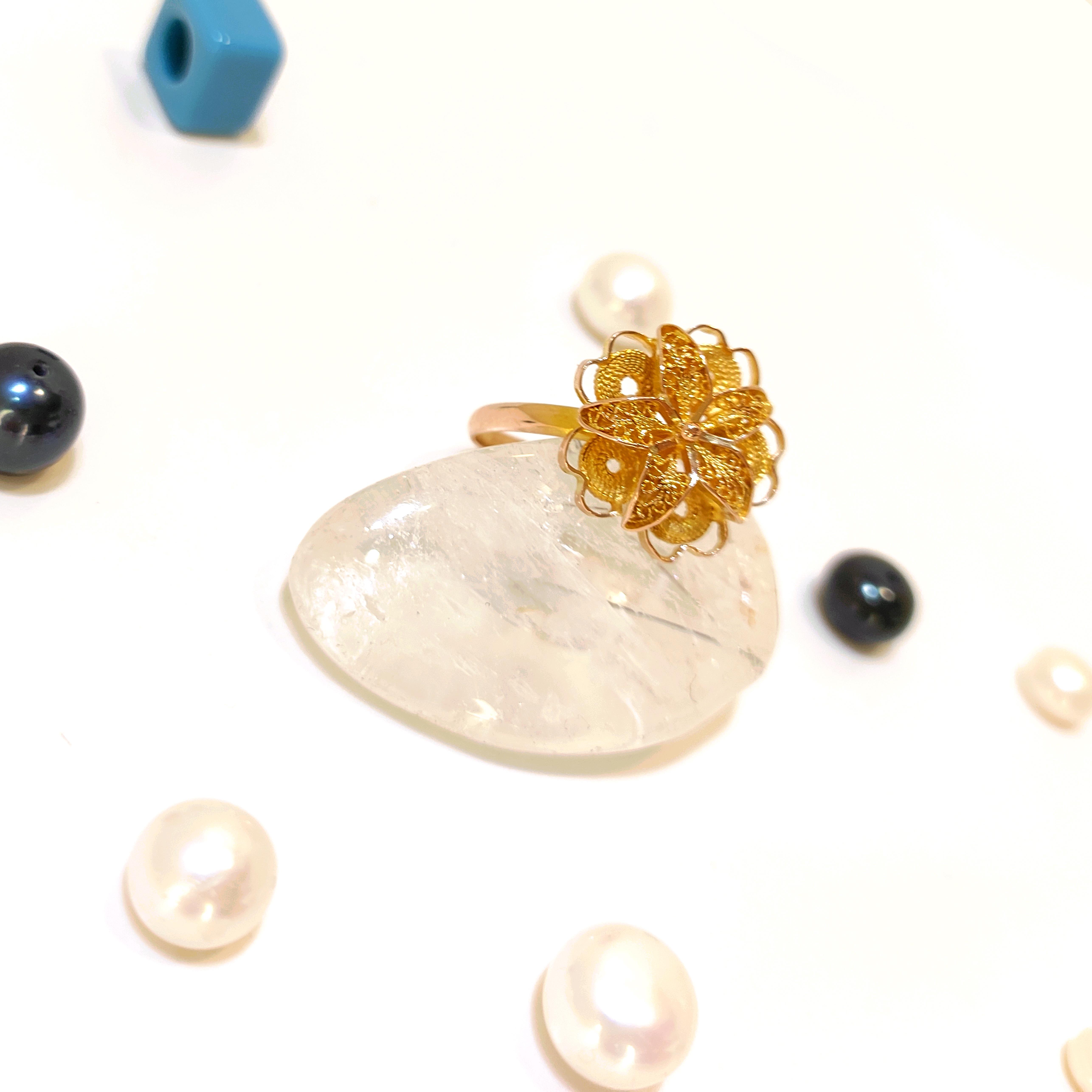 Gül Taşsız Yüzük 14 Ayar Altın HD VİDEOLU