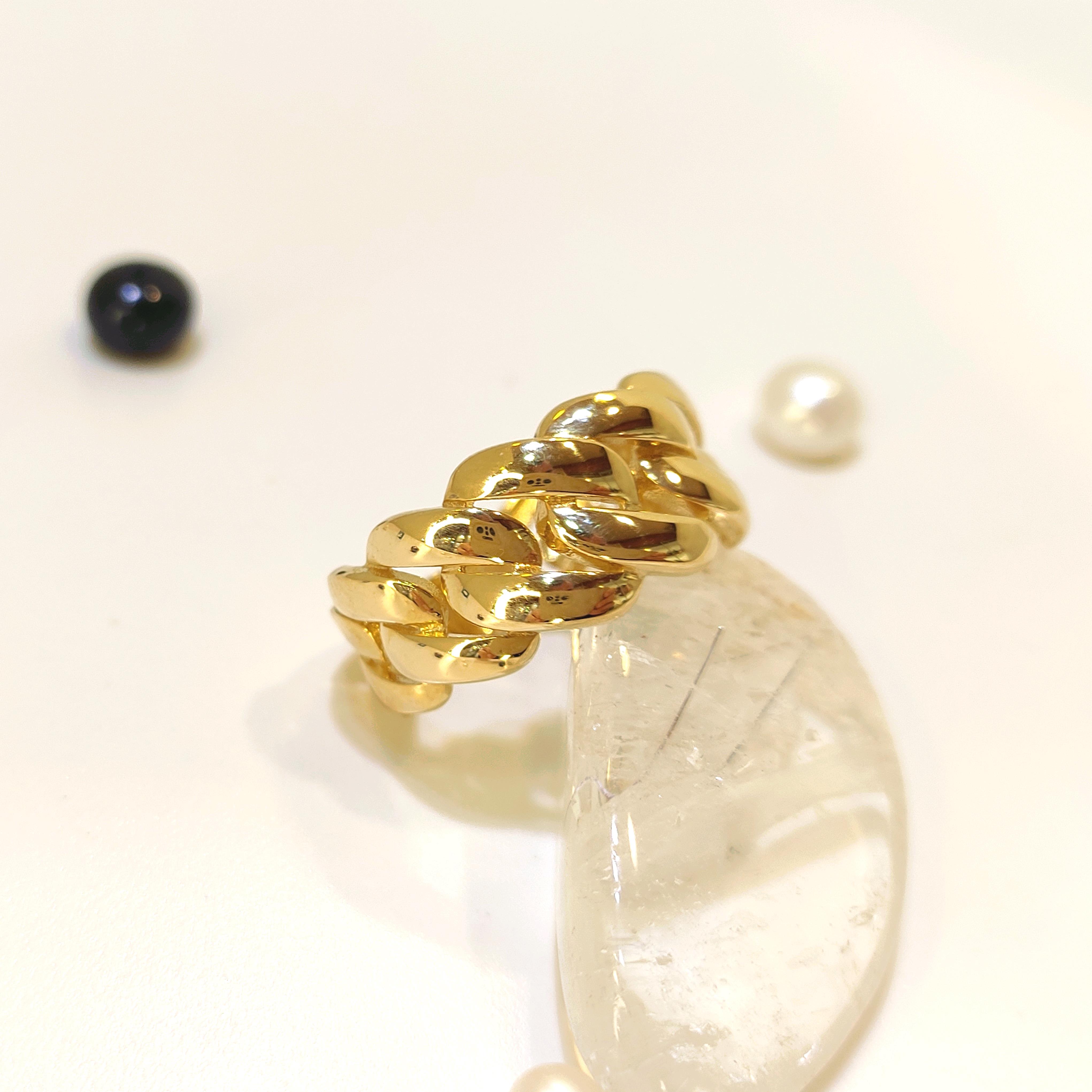 Gurmet Taşsız Zincir Yüzük 14 Ayar Altın HD VİDEOLU