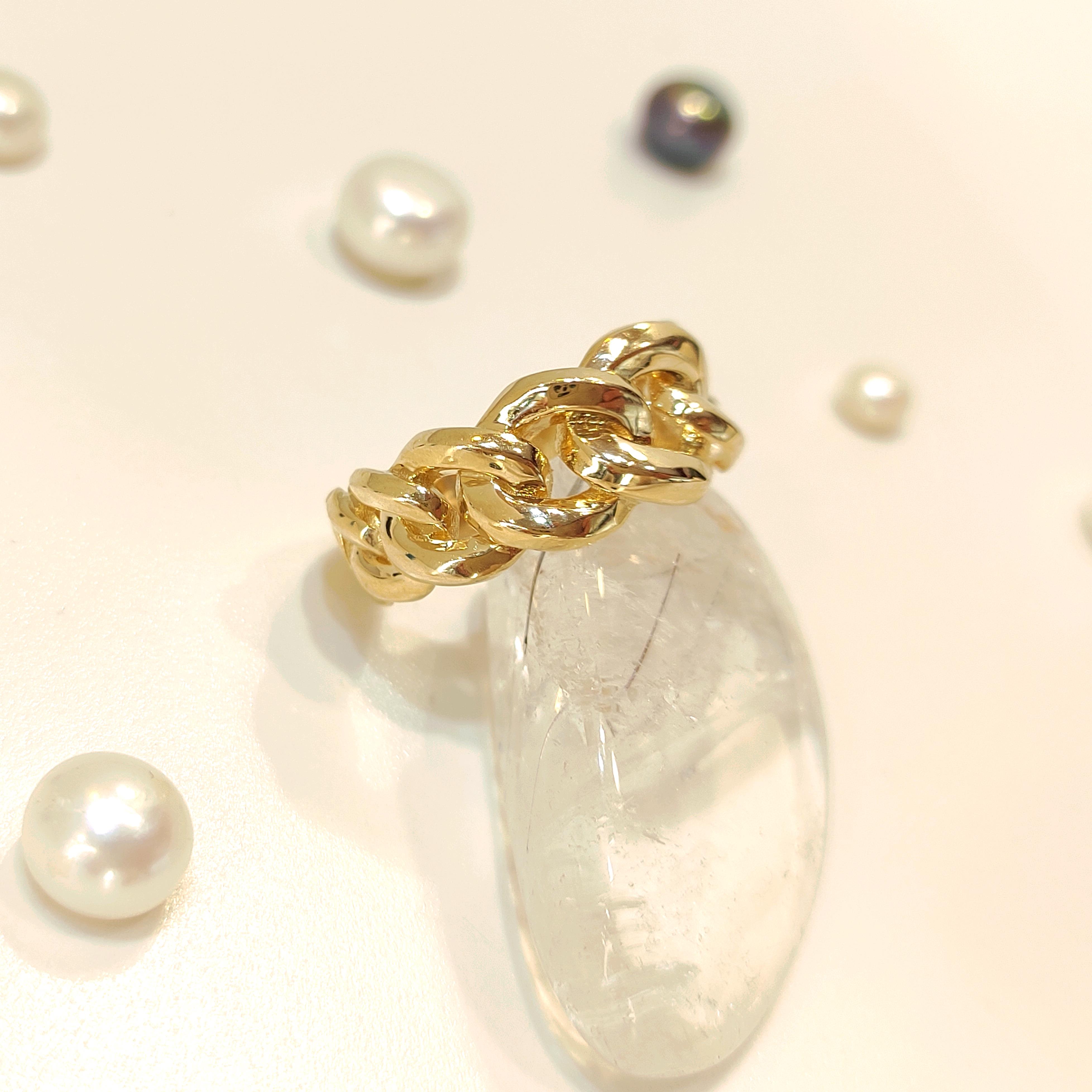 Gurmet Zincir Yüzük 14 Ayar Altın HD VİDEOLU