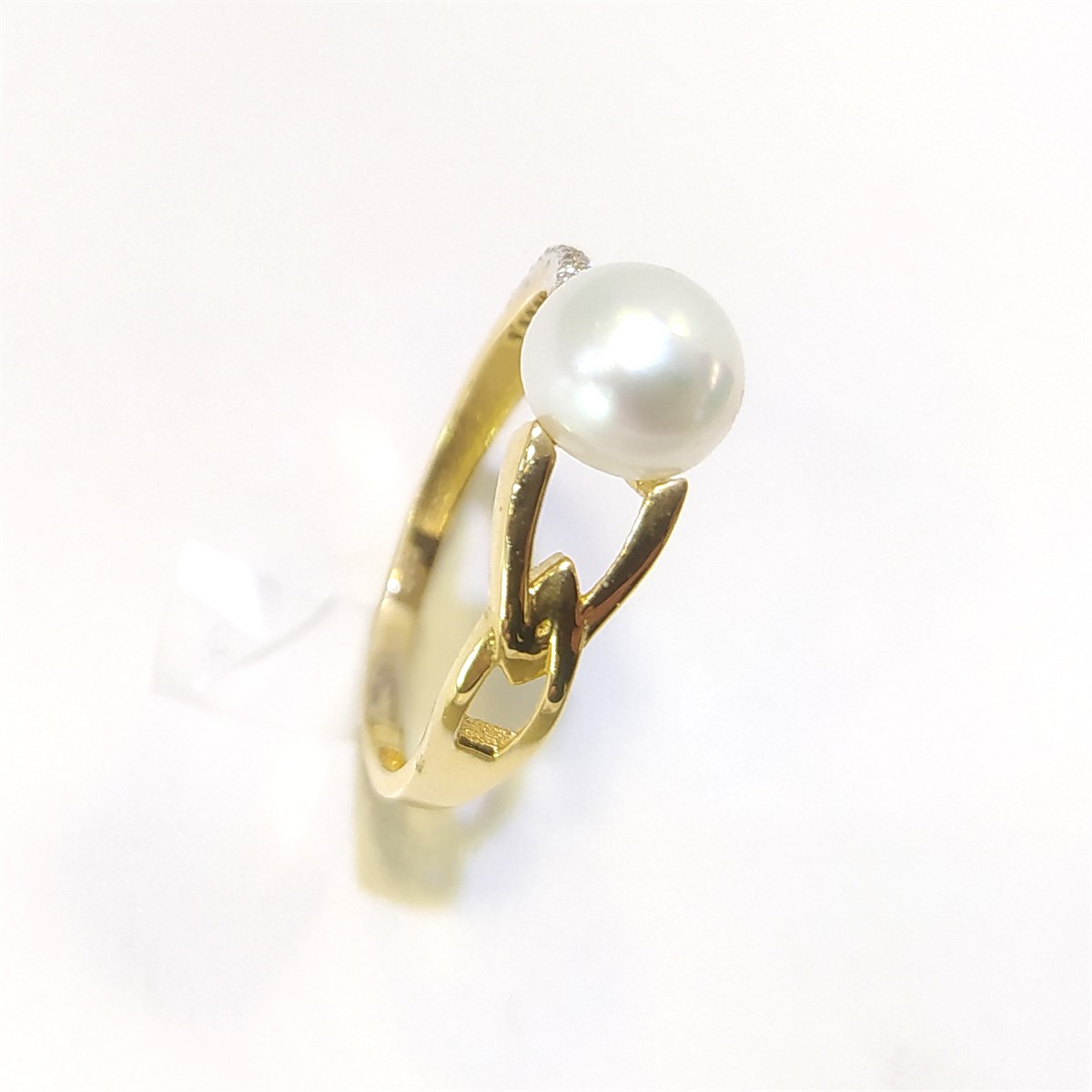 İnci Yüzük 14 Ayar Altın