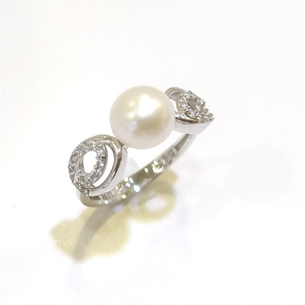 İnci Yüzük 14 Ayar Altın