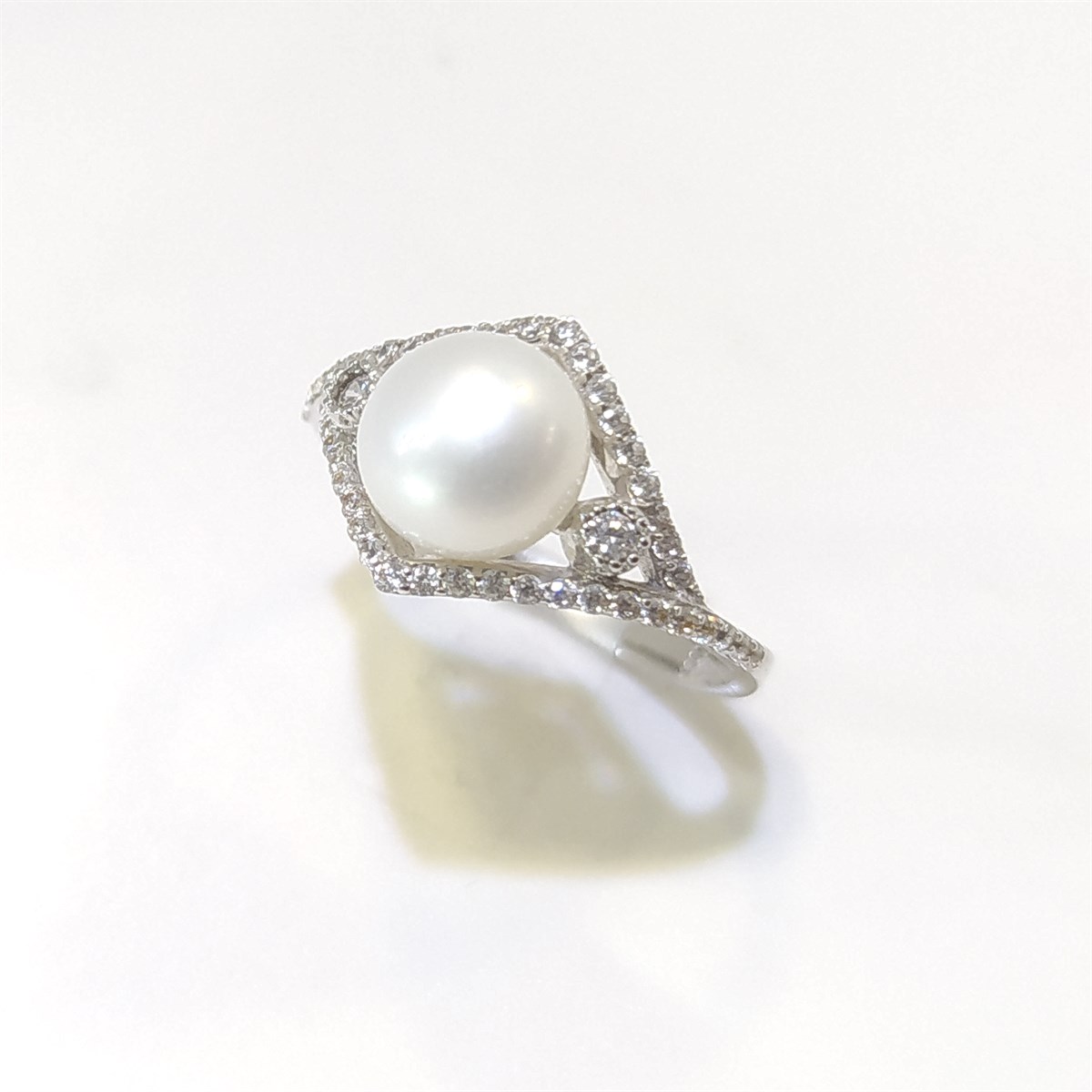 İnci Yüzük 14 Ayar Altın