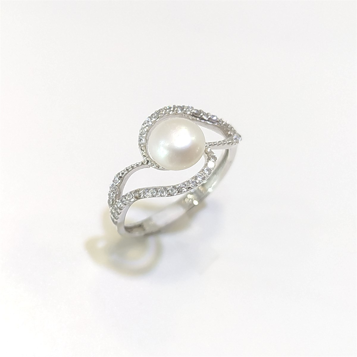 İnci Yüzük 14 Ayar Altın