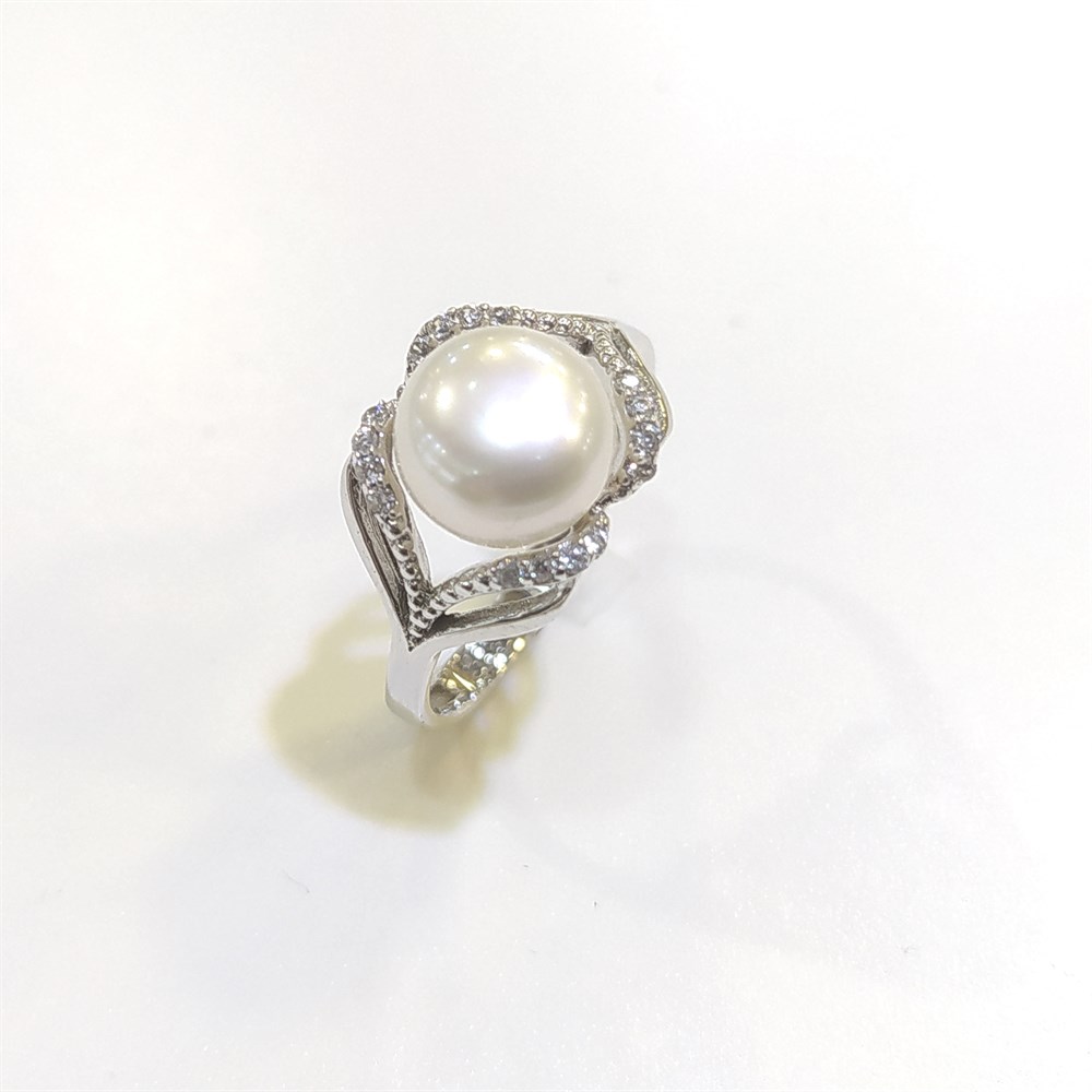 İnci Yüzük 14 Ayar Altın