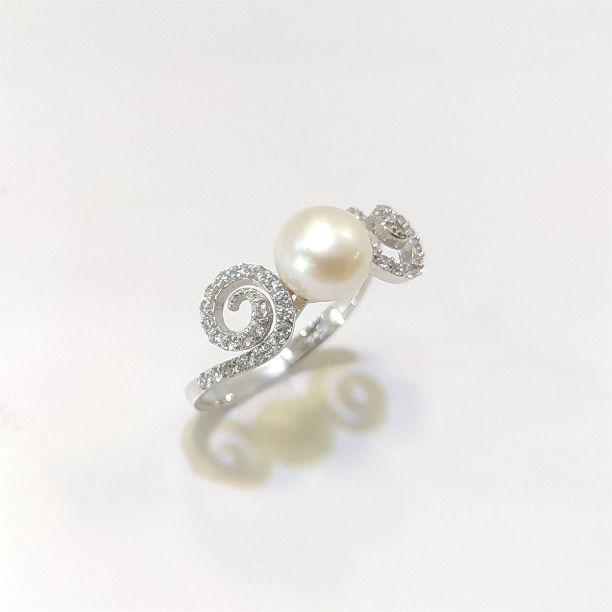 İnci Yüzük 14 Ayar Altın