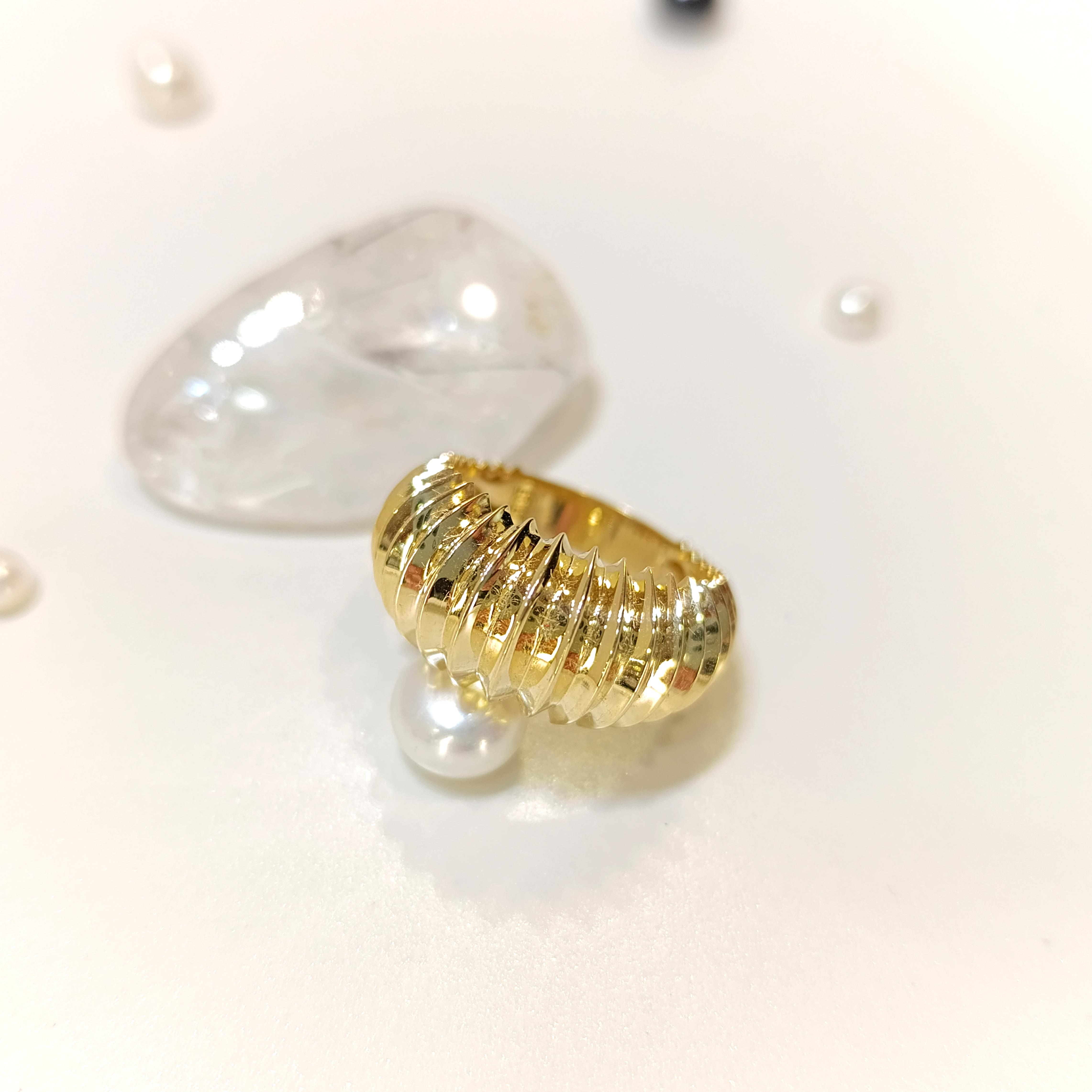 İstiridye Taşsız Yüzük 14 Ayar Altın HD VİDEOLU