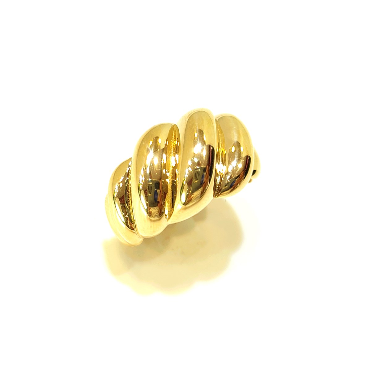 İstiridye Taşsız Yüzük 14 Ayar Altın