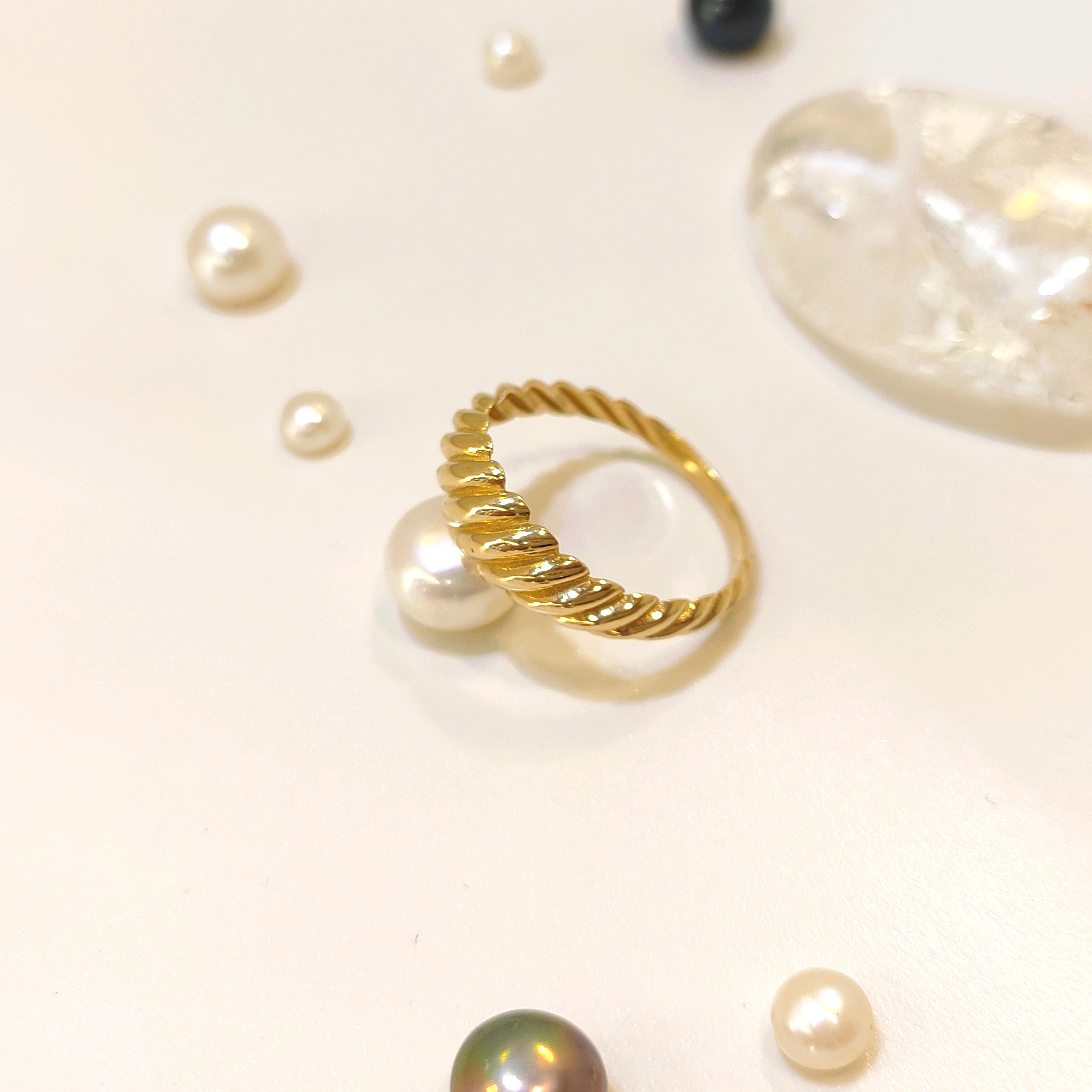 İstiridye Taşsız Yüzük 14 Ayar Altın HD VİDEOLU