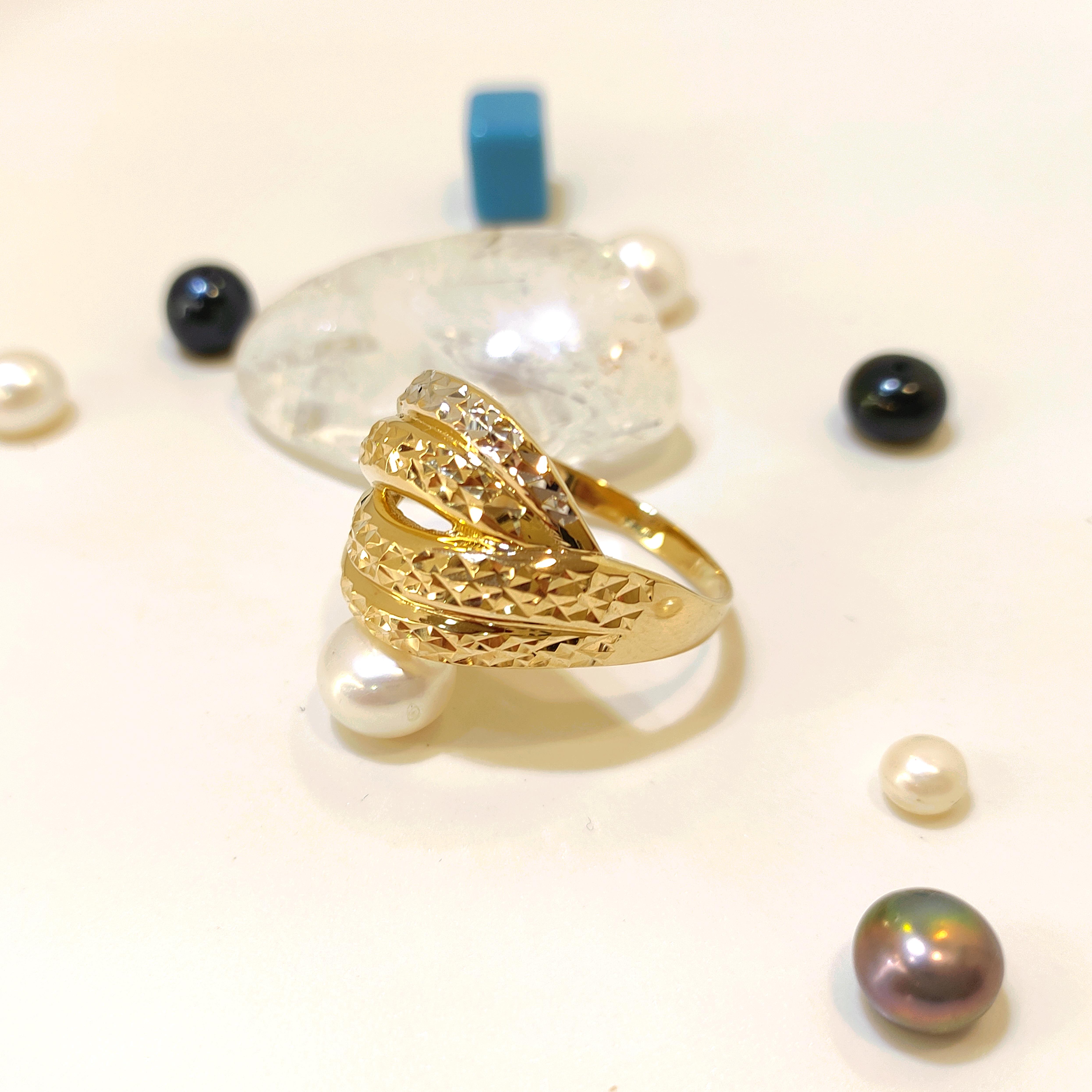 Kalem İşlemeli Taşsız Yüzük 14 Ayar Altın HD VİDEOLU