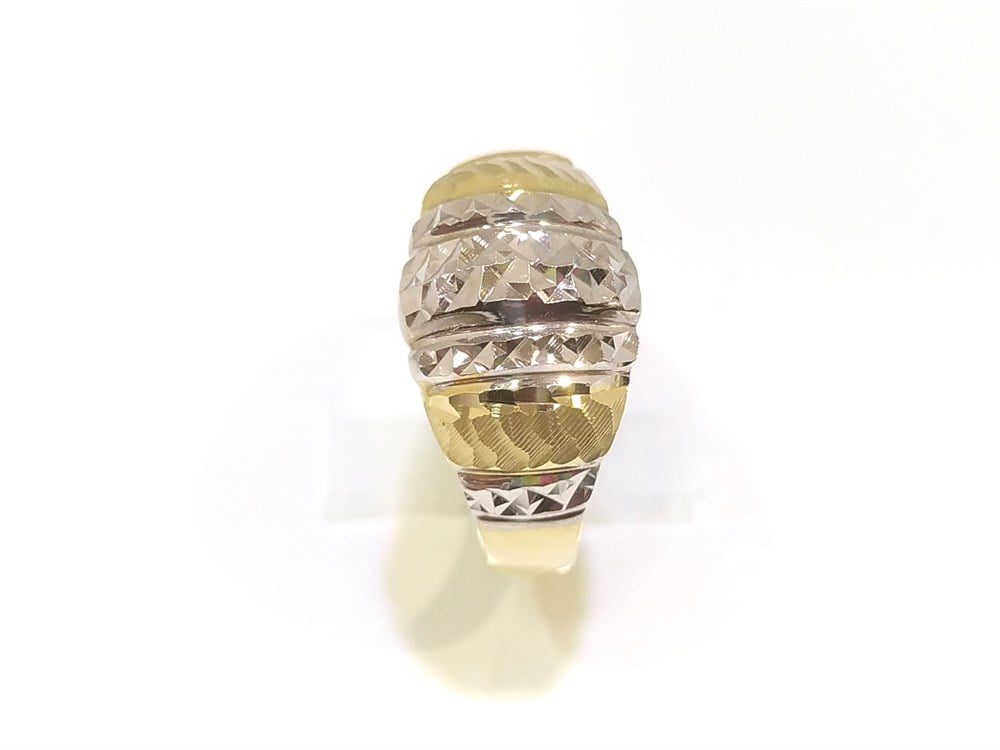 Kaleml İşlemli Taşsız Yüzük 14 Ayar Altın