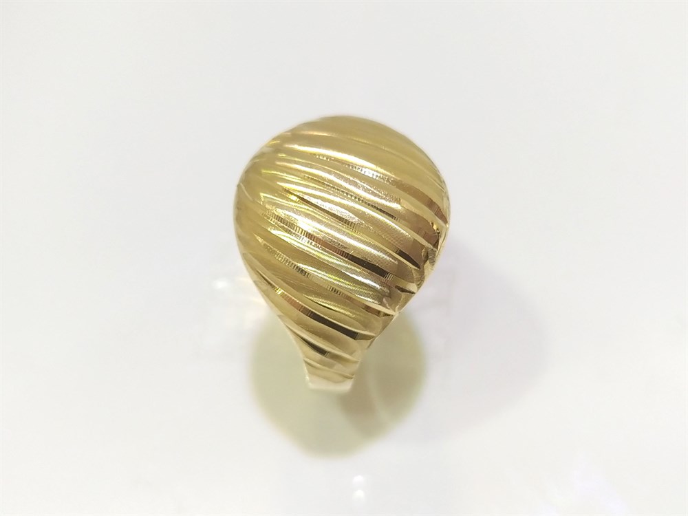 Kalemli Taşsız Yüzük 14 Ayar Altın