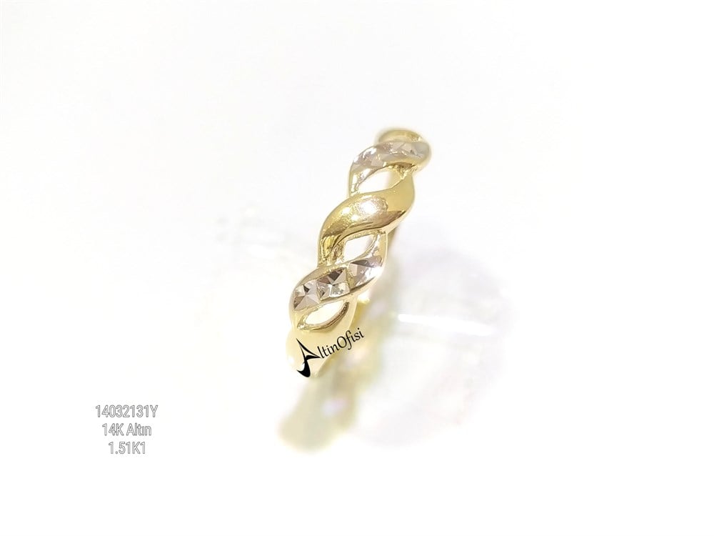 Kalemli Taşsız Yüzük 14 Ayar Altın