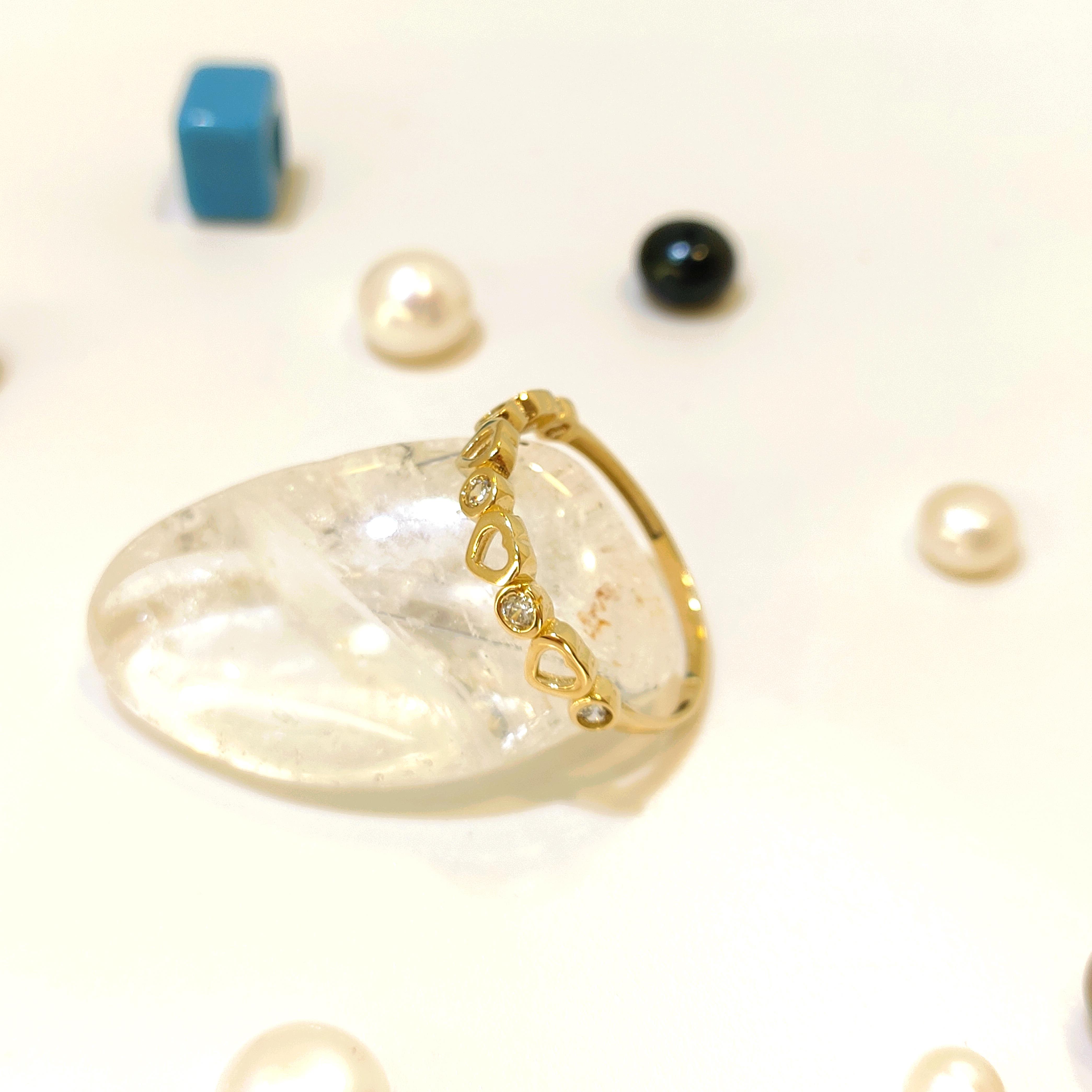 Kalpli Taşlı Yüzük 14 Ayar Altın HD VİDEOLU