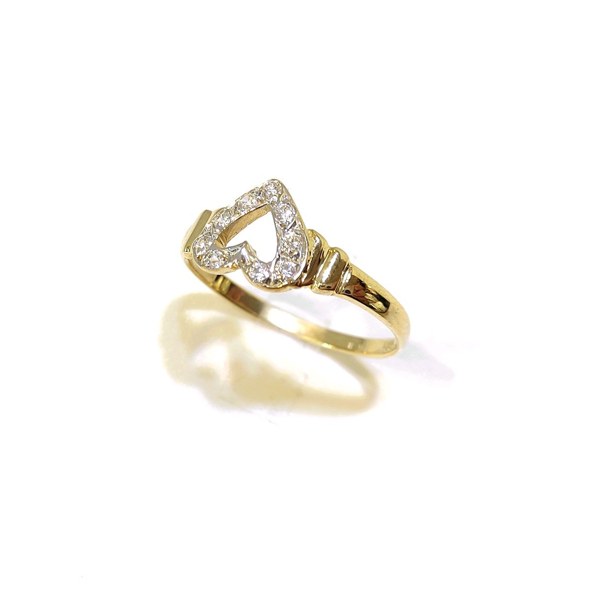 Kalpli Taşlı Yüzük 14 Ayar Altın HD VİDEOLU