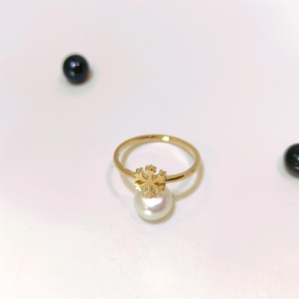 Kar Tanesi Yüzük 14 Ayar Altın HD VİDEOLU