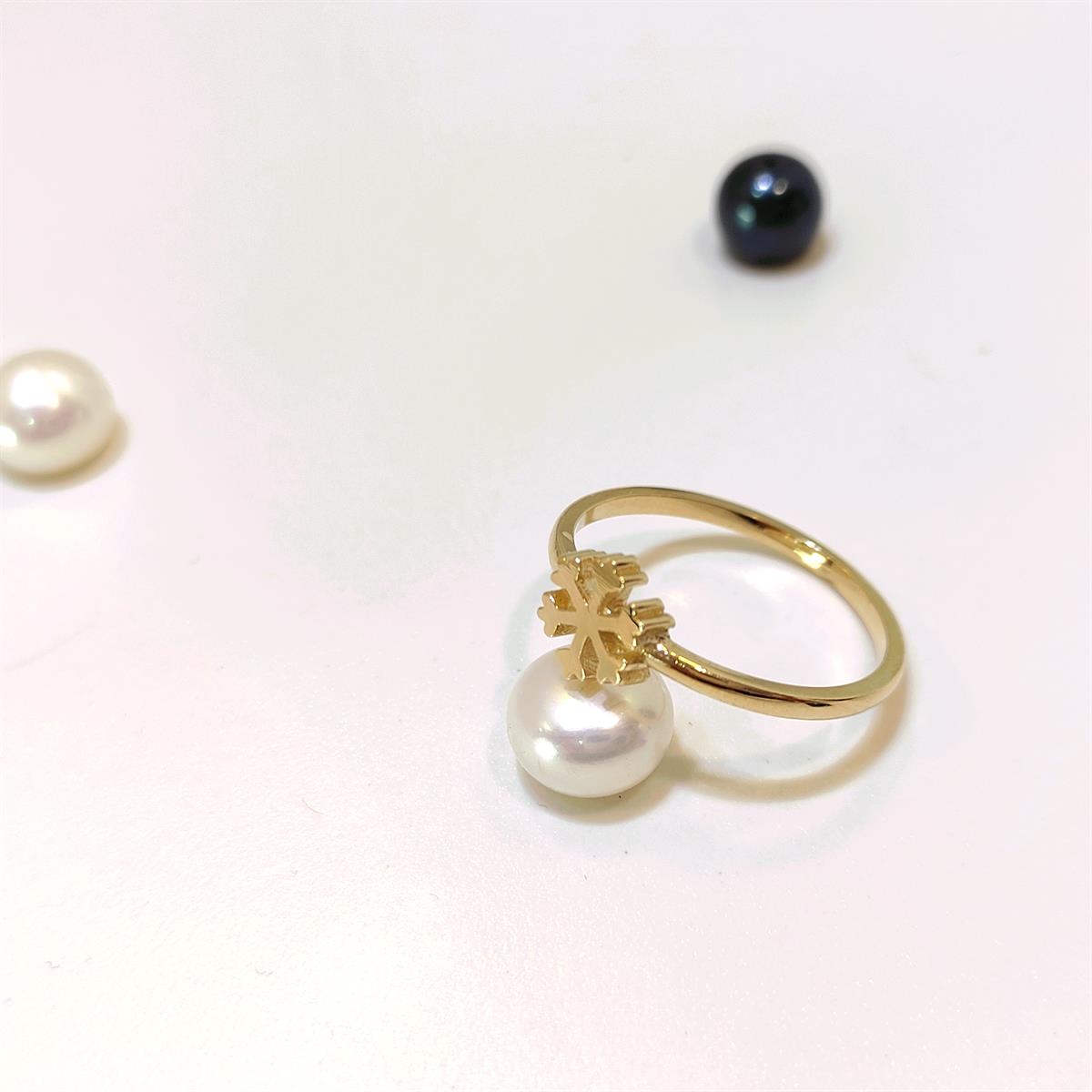 Kar Tanesi Yüzük 14 Ayar Altın HD VİDEOLU