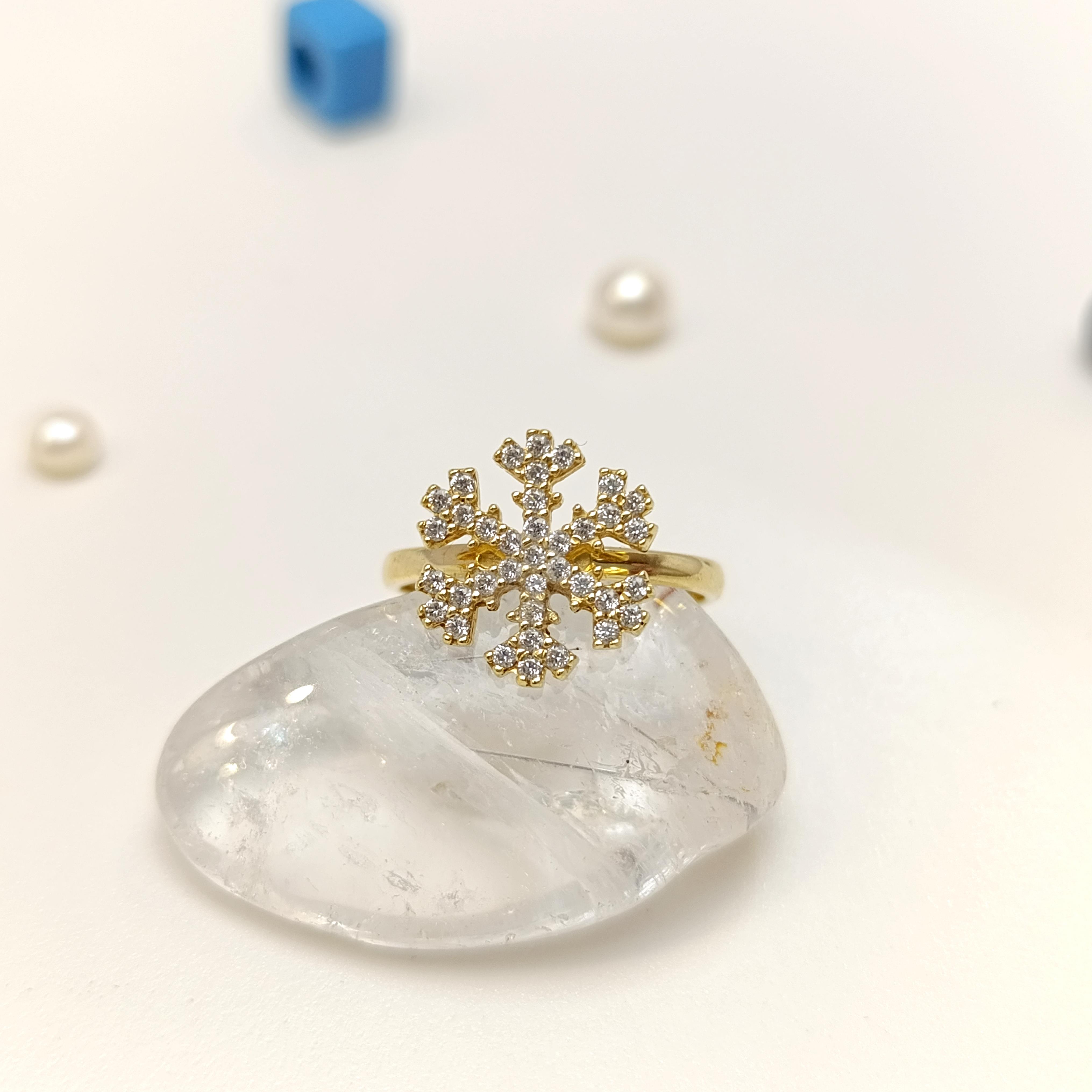 Kar Tenesi Yüzük 14 Ayar Altın HD VİDEOLU