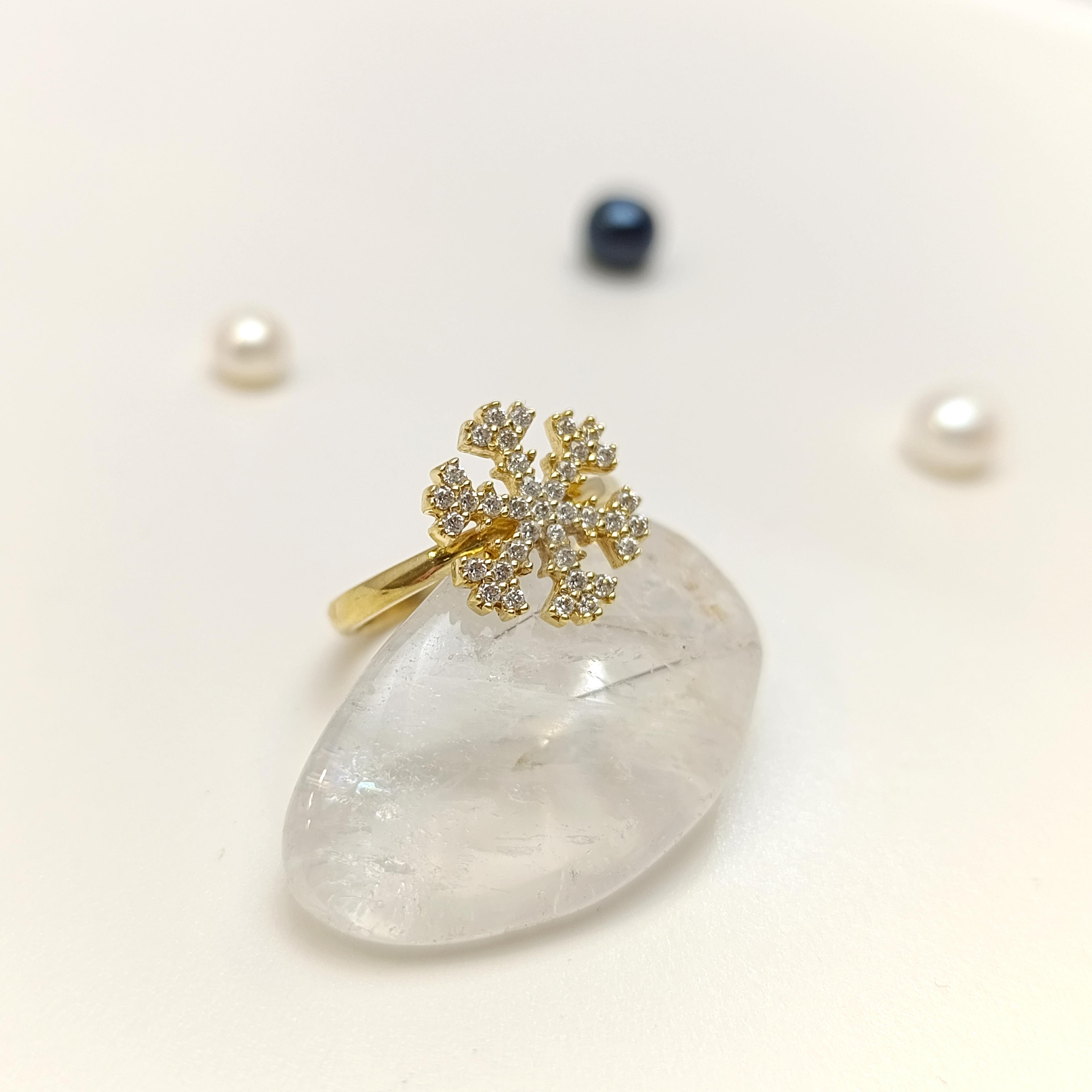 Kar Tenesi Yüzük 14 Ayar Altın HD VİDEOLU