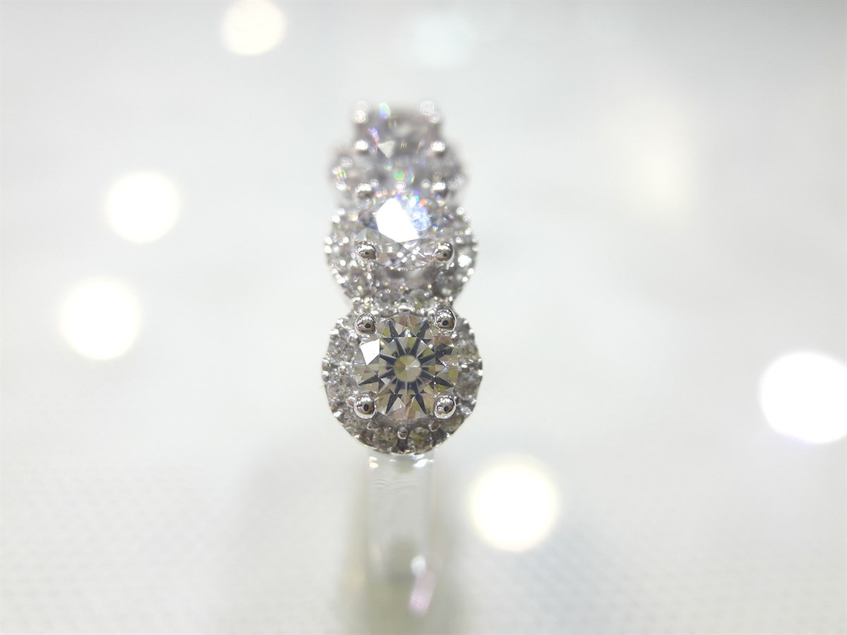 Kenarı Taşlı Beştaş Yüzük 14 Ayar Altın