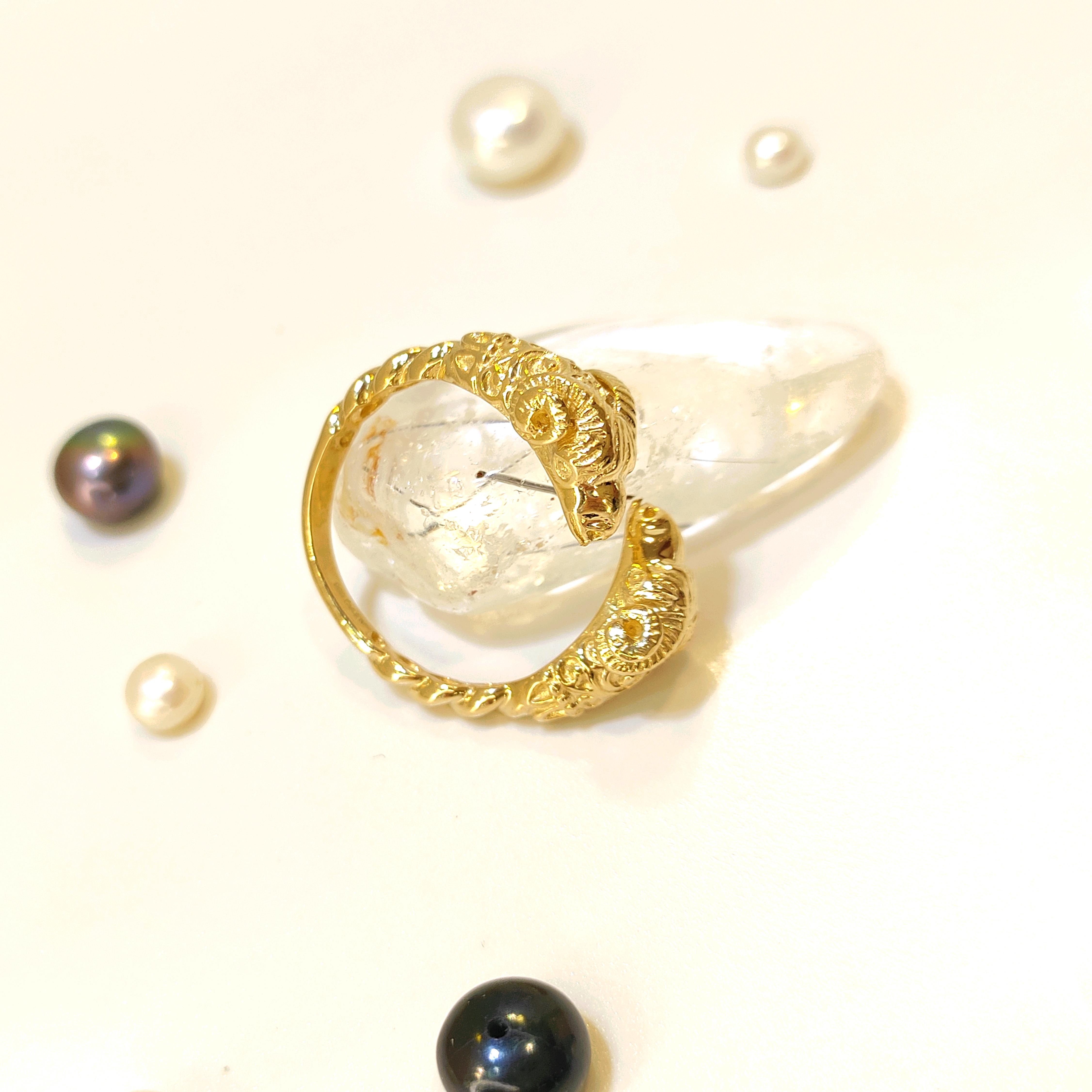 Koç Başı Taşsız Yüzük 14 Ayar Altın HD VİDEOLU