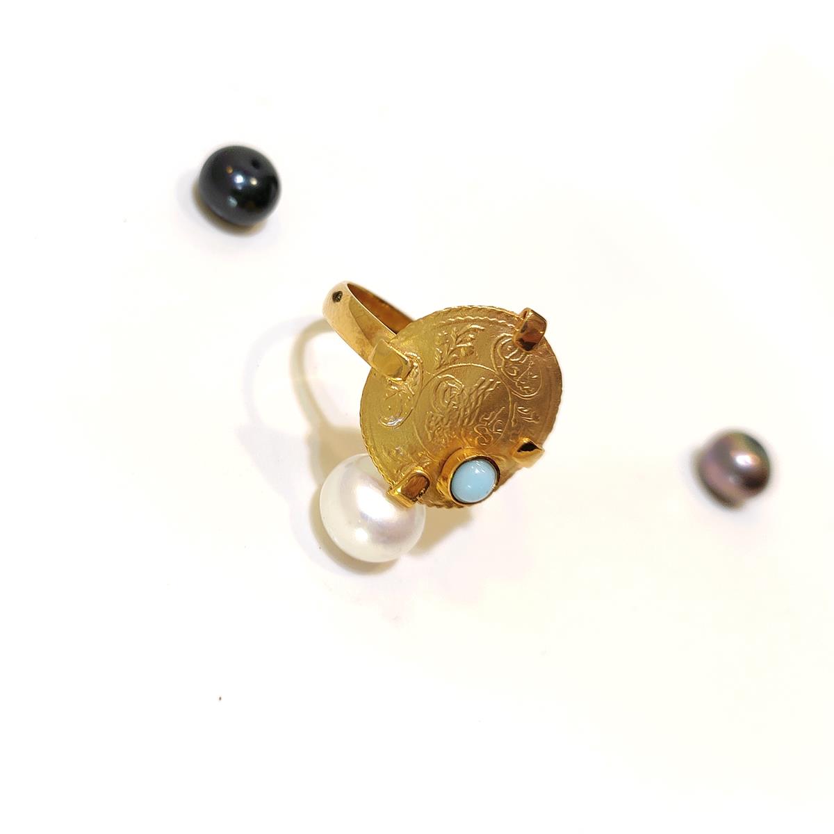 Otantik Tuğralı Yüzük 14 Ayar Altın HD VİDEOLU