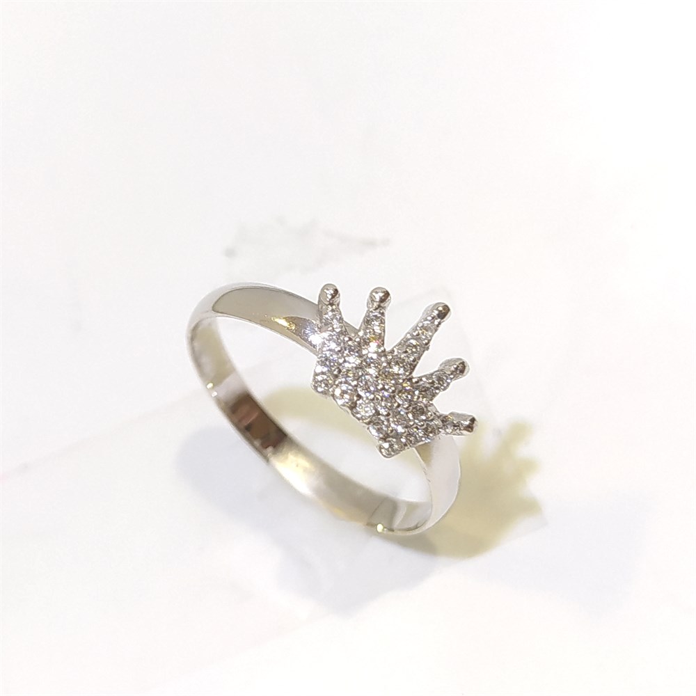 Prenses TAcı Yüzük 14 Ayar Altın