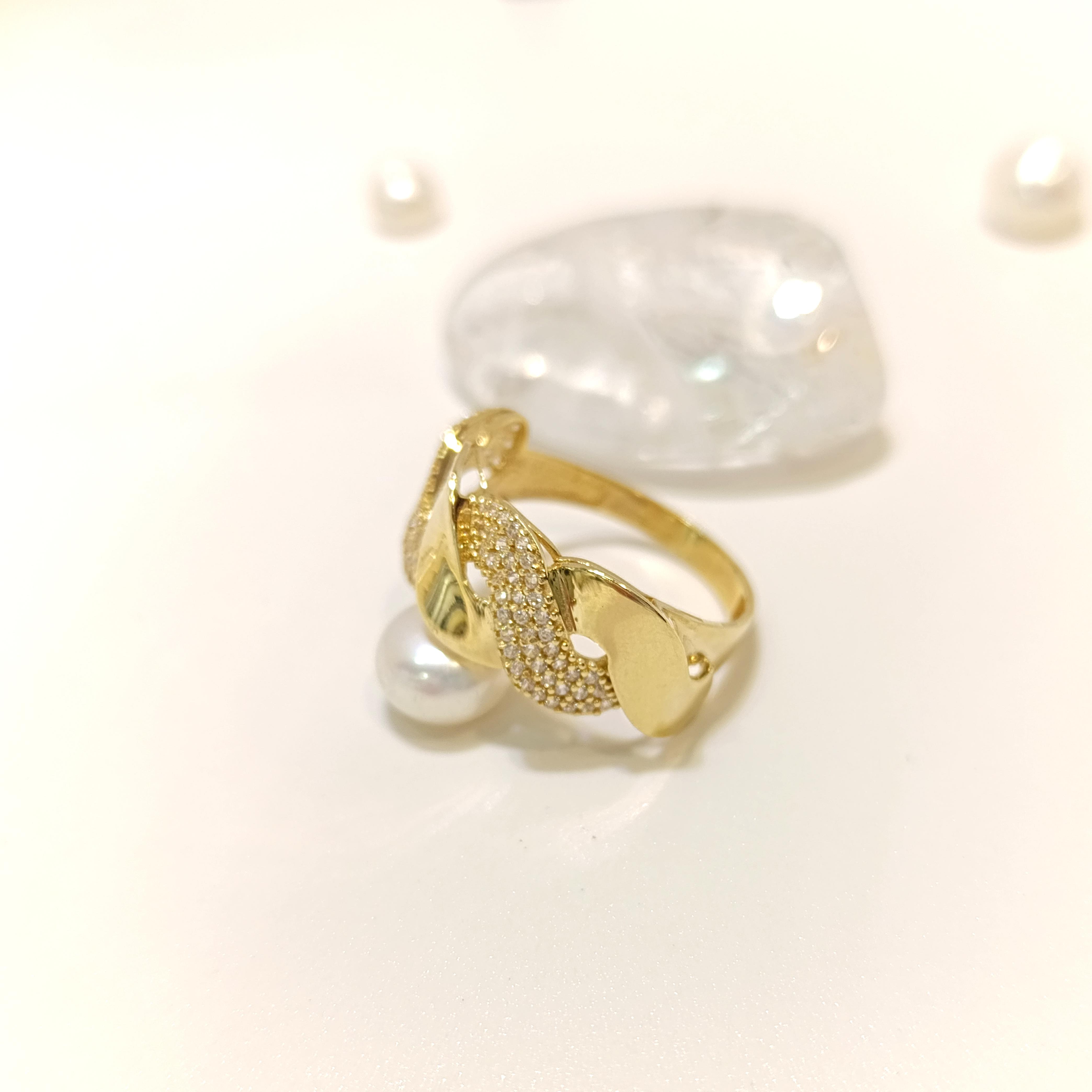 Sarmaşık Taşlı Yüzük 14 Ayar Altın HD VİDEOLU