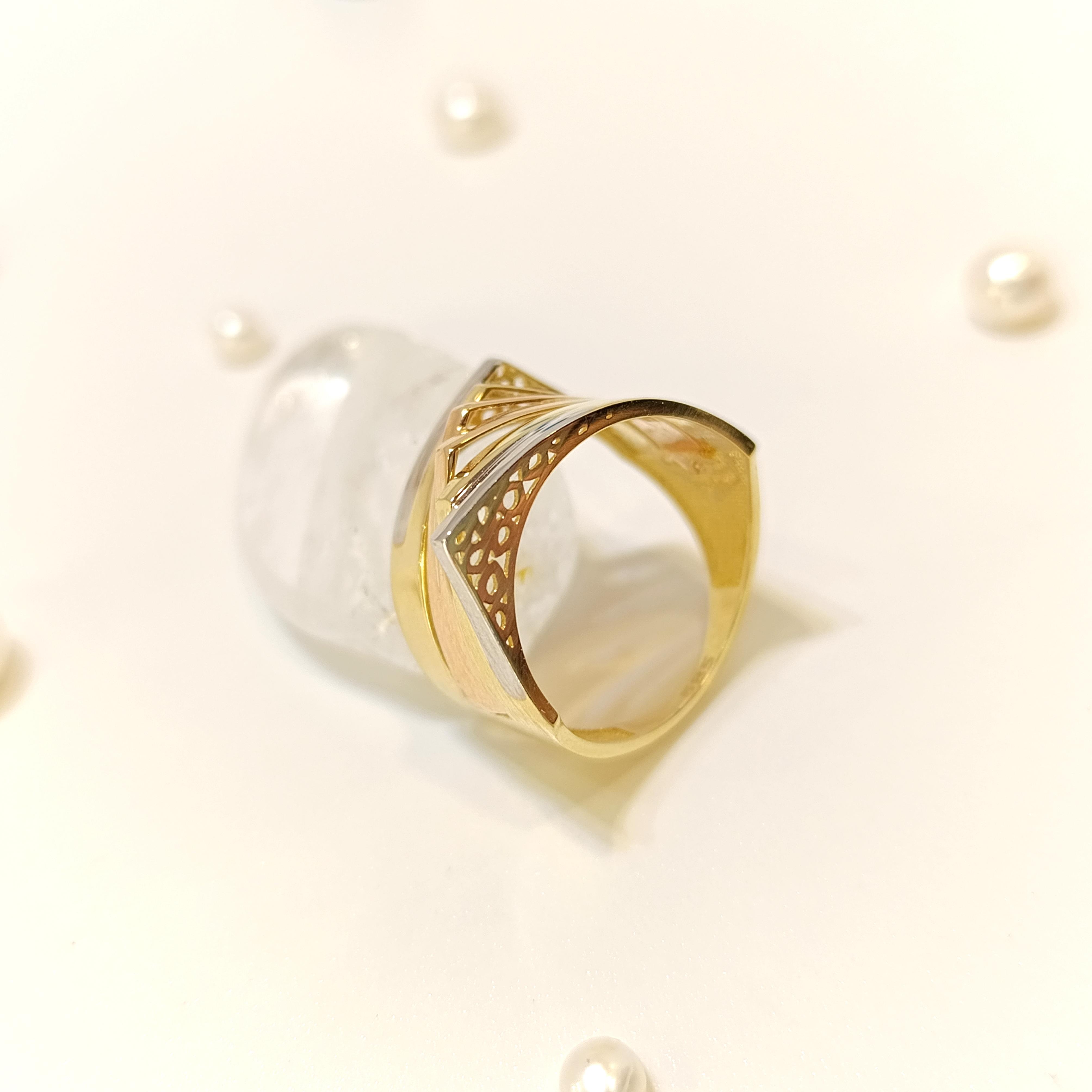 Sıralı Taşsız Yüzük 14 Ayar Altın HD VİDEOLU