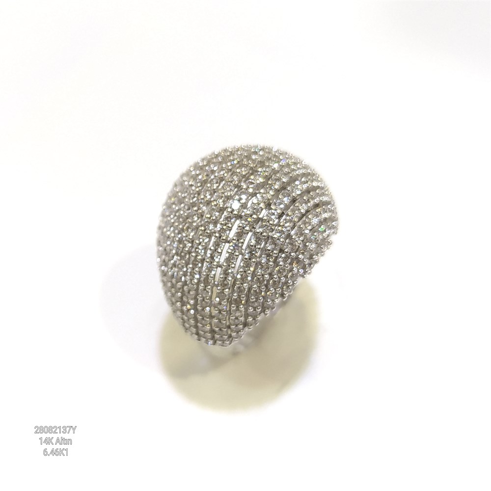 Su Yolu Tasarım Yüzük 14 Ayar Altın