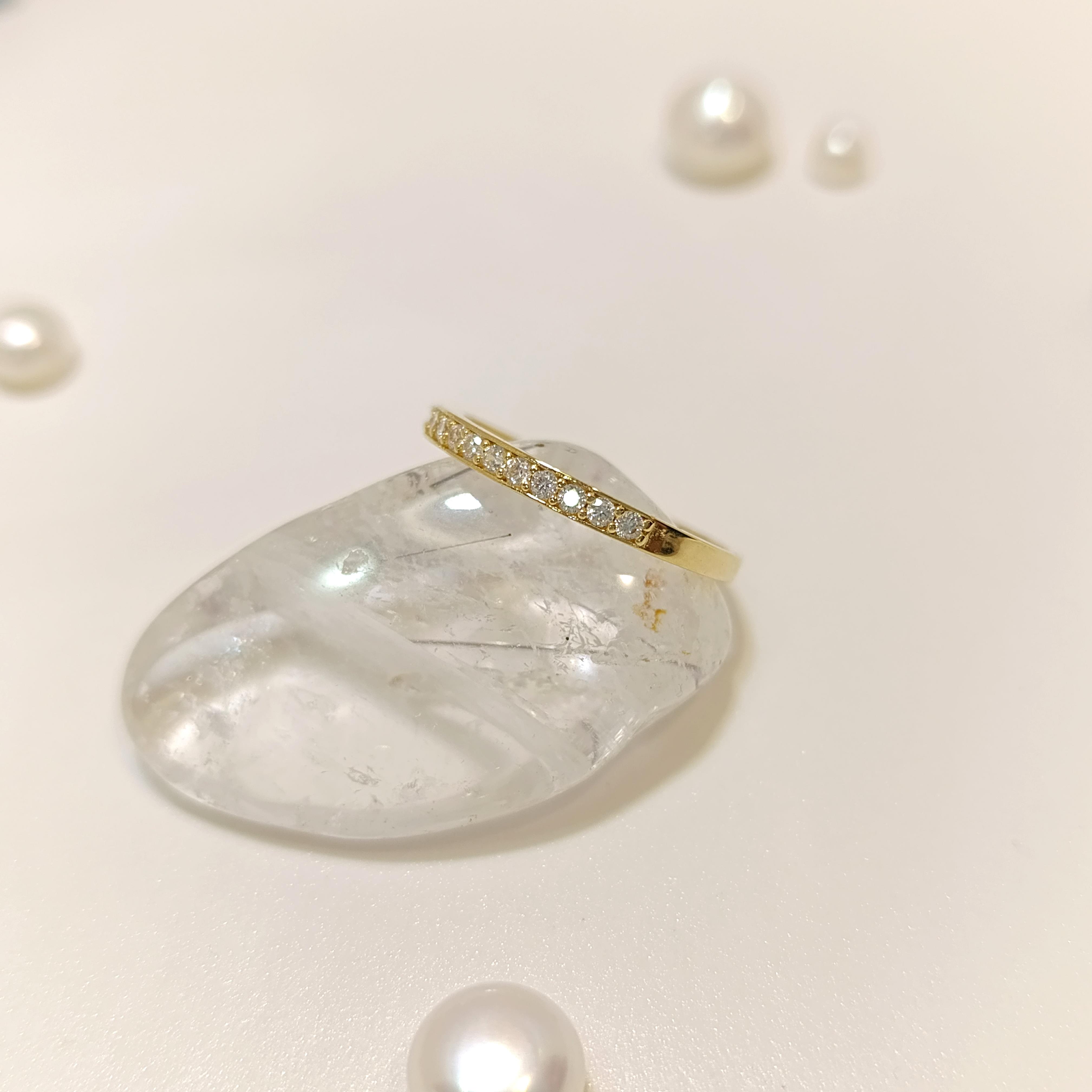 Su Yolu Taşlı Yüzük 14 Ayar Altın HD VİDEOLU