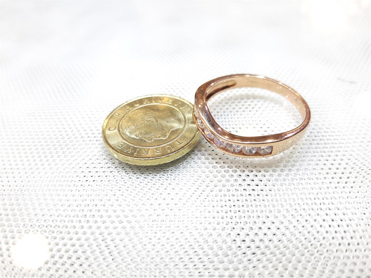 Su yolu Yüzük 14 Ayar Altın