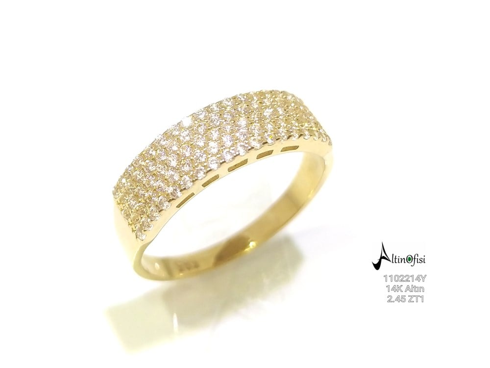 Su Yolu Yüzük 14 Ayar Altın