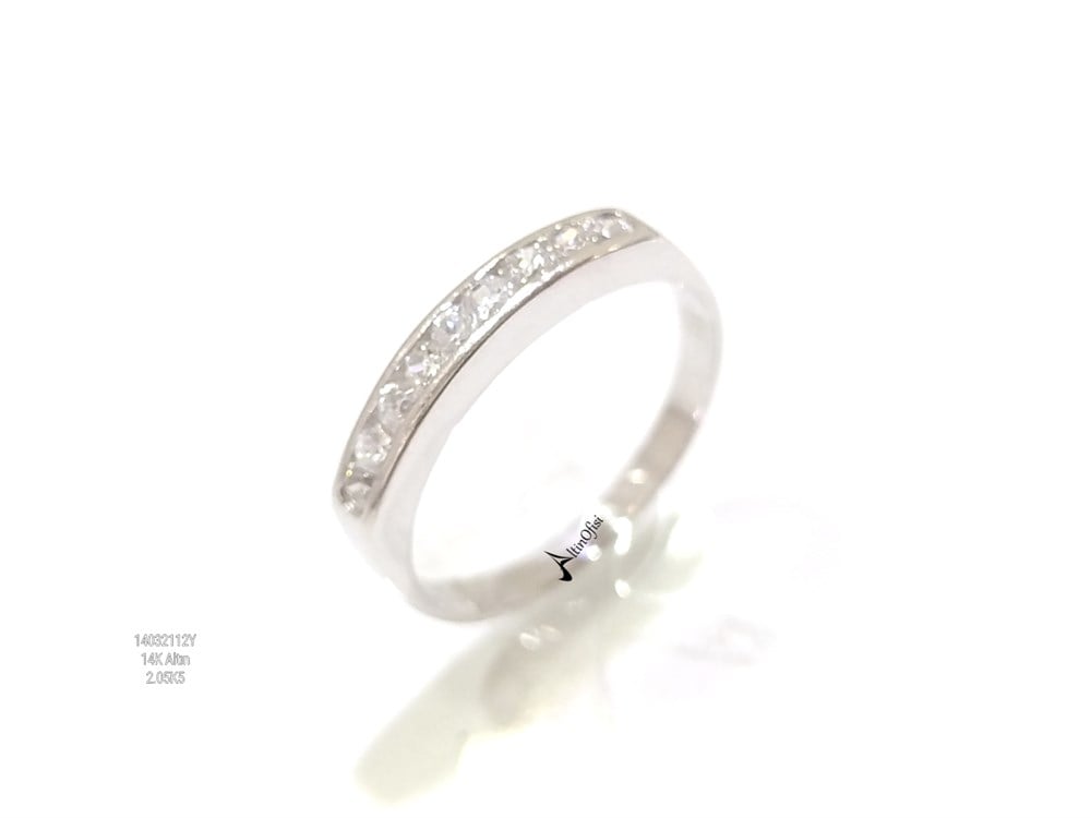 su Yolu Yüzük 14 Ayar Altın