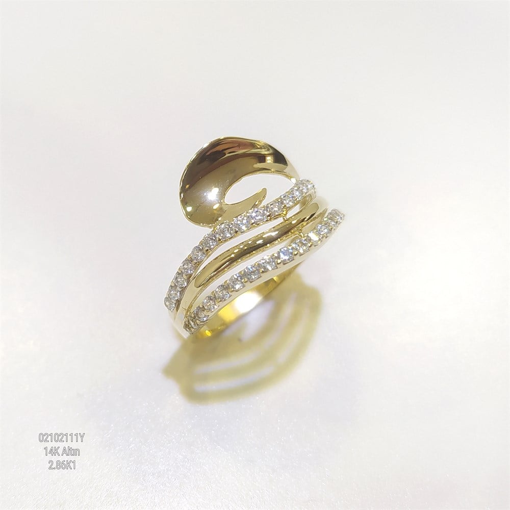 Tasarım Yüzük 14 Ayar Altın