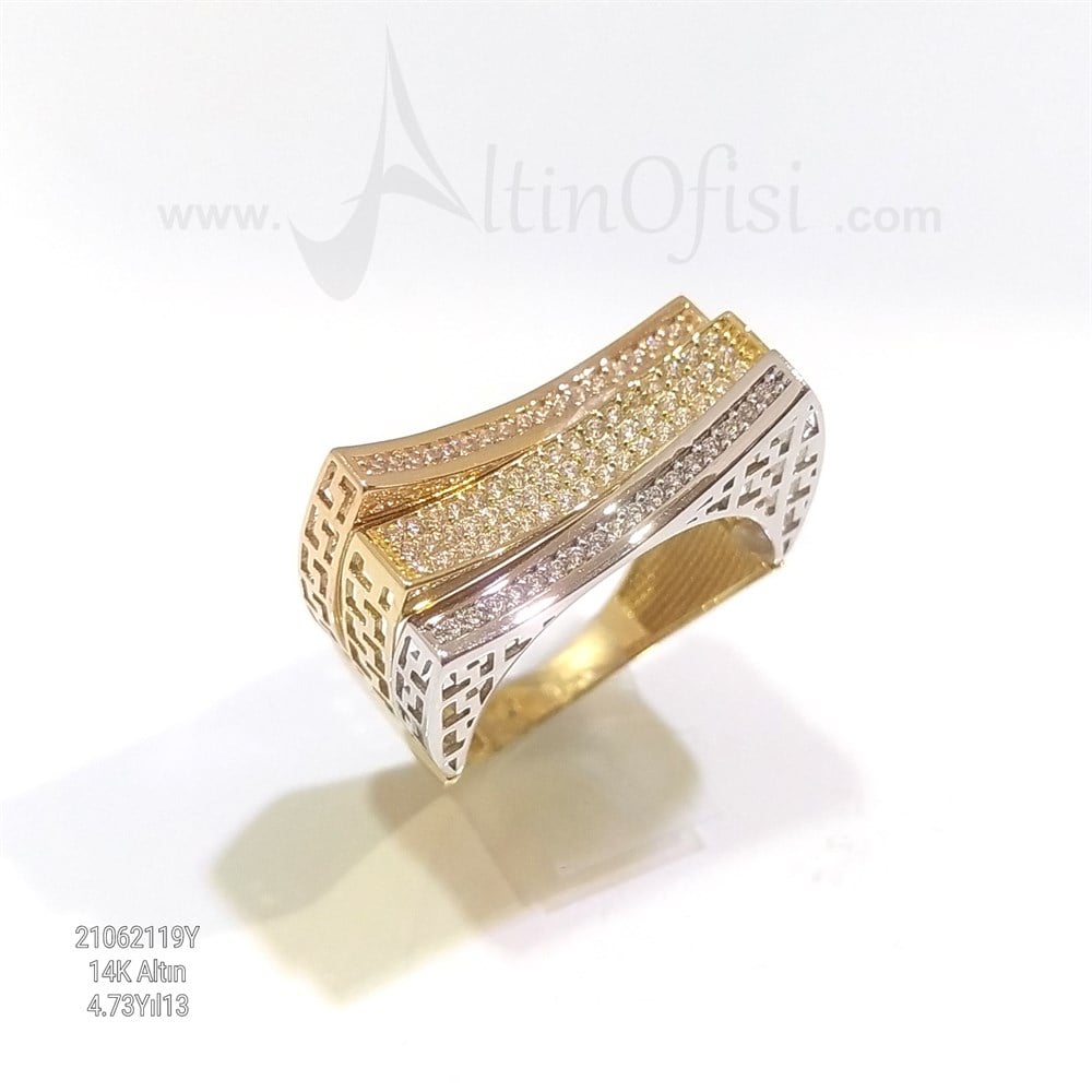 Taşlı Yüzük 14 Ayar Altın