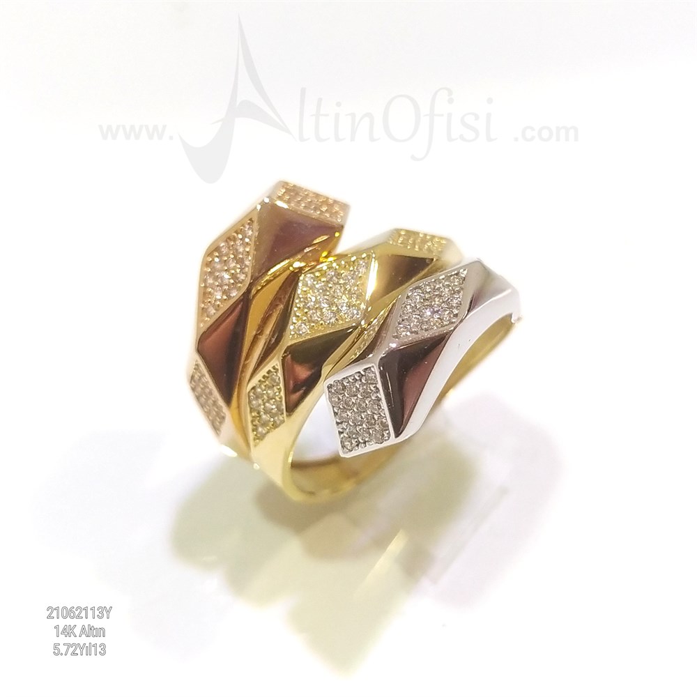 Taşlı Yüzük 14 Ayar Altın