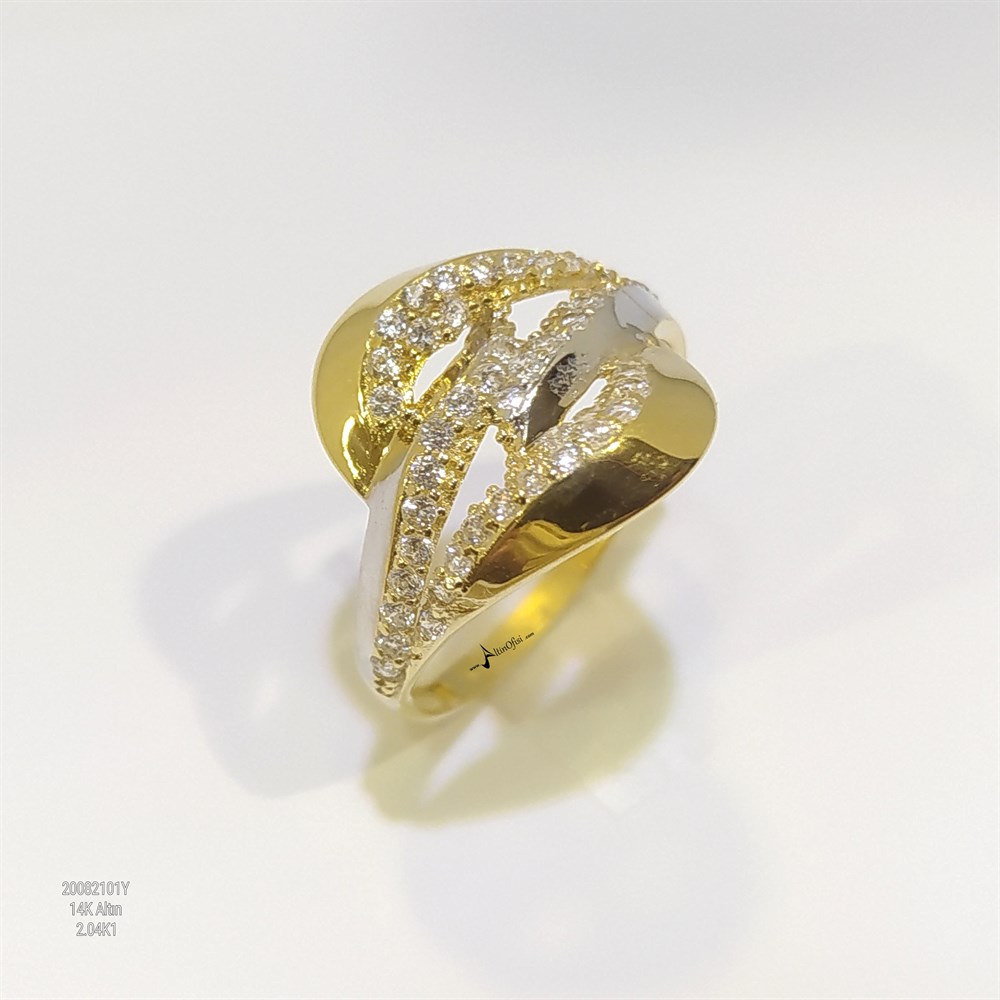 Taşlı Yüzük 14 Ayar Altın