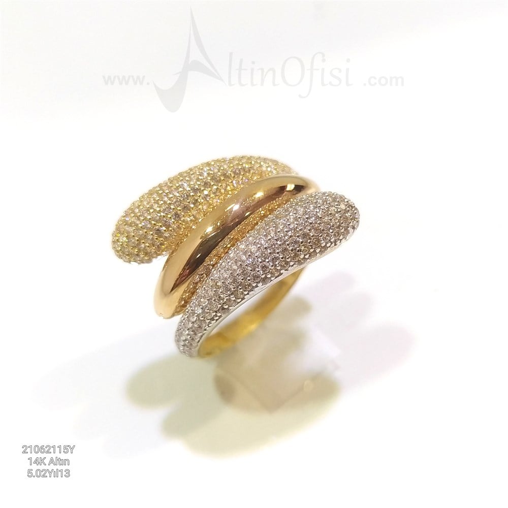 Taşlı Yüzük 14 Ayar Altın