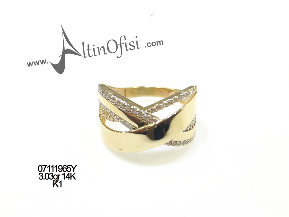 Taşlı Yüzük 14 Ayar Altın