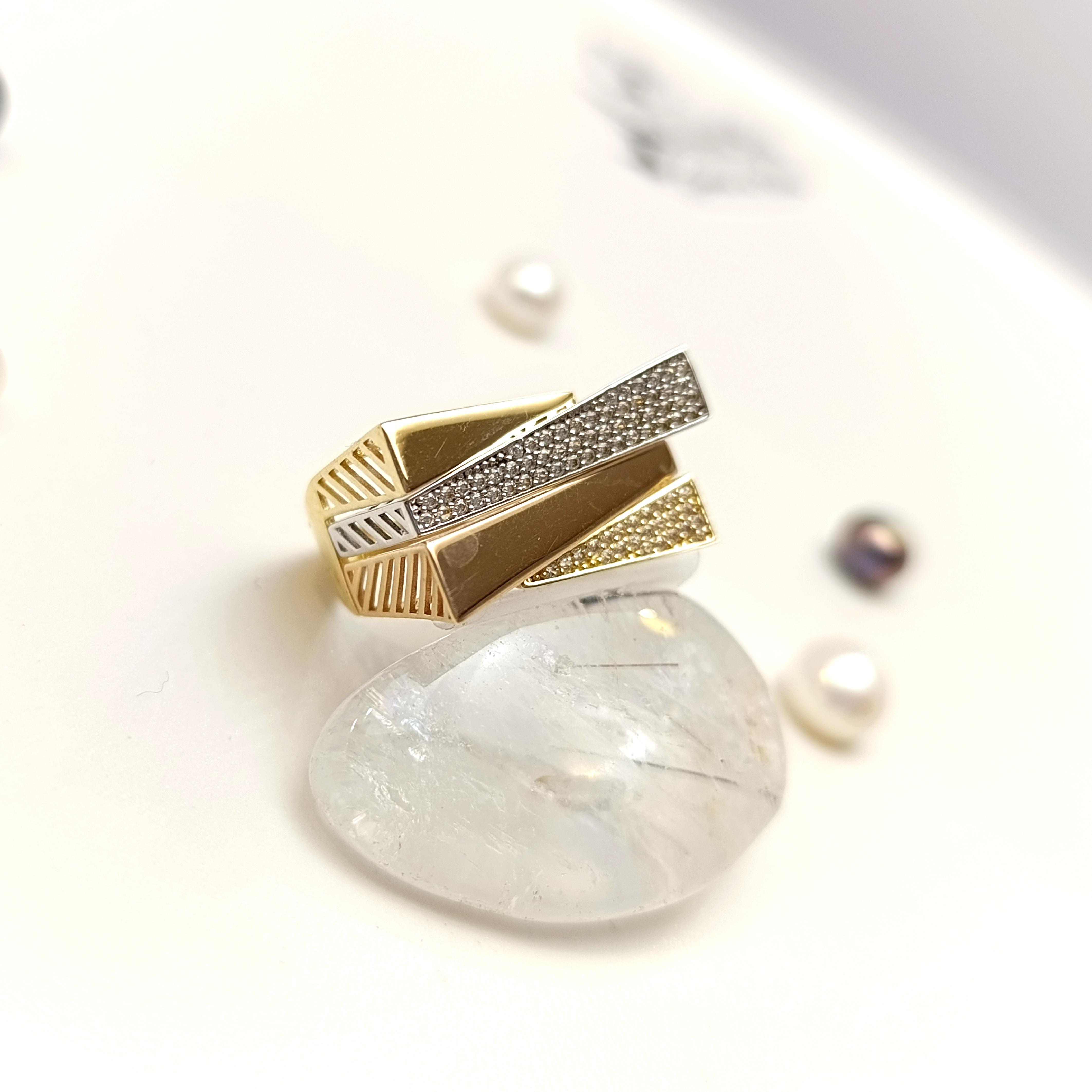 Taşlı Yüzük 14 Ayar Altın HD VİDEOLU