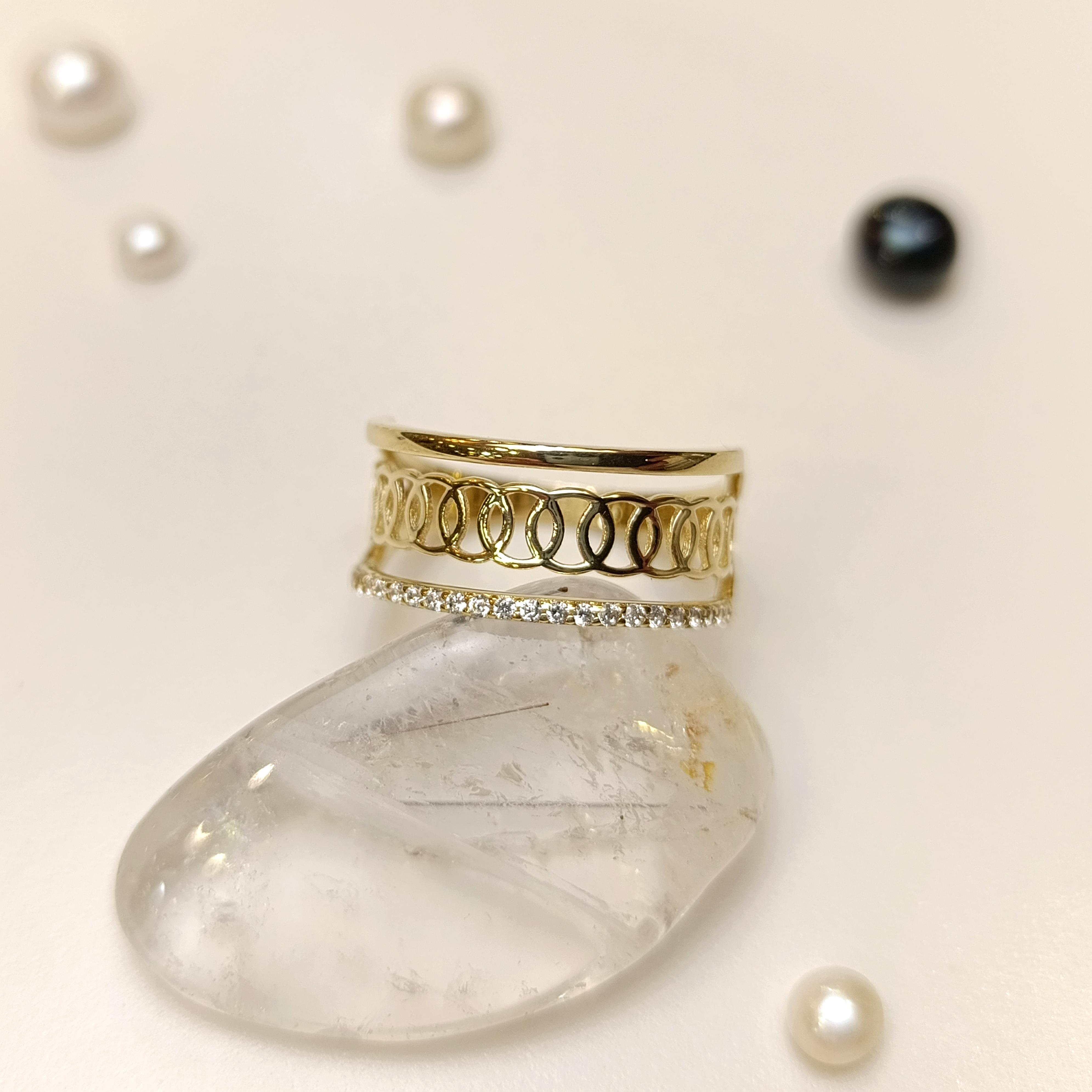 Taşlı Yüzük 14 Ayar Altın HD VİDEOLU