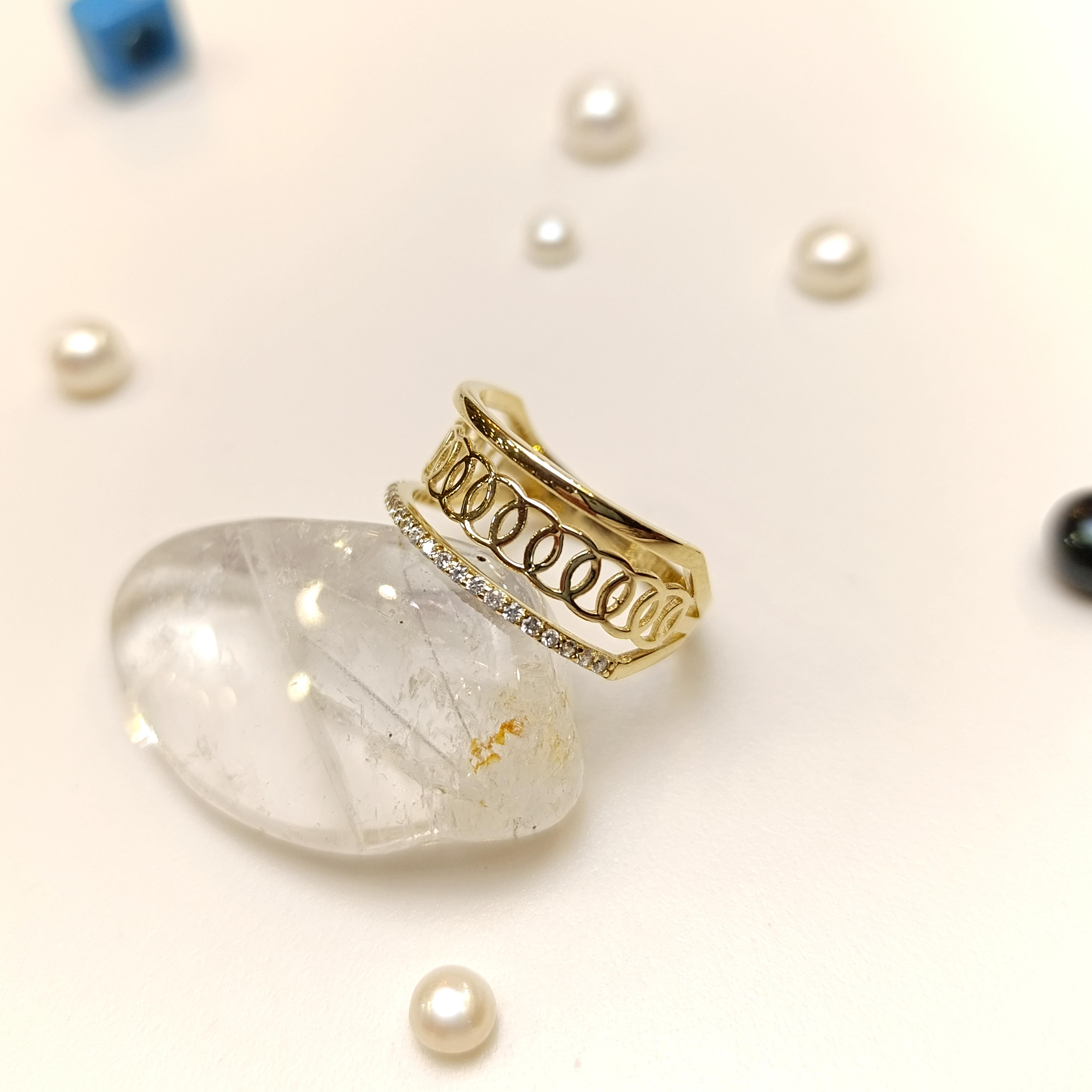 Taşlı Yüzük 14 Ayar Altın HD VİDEOLU