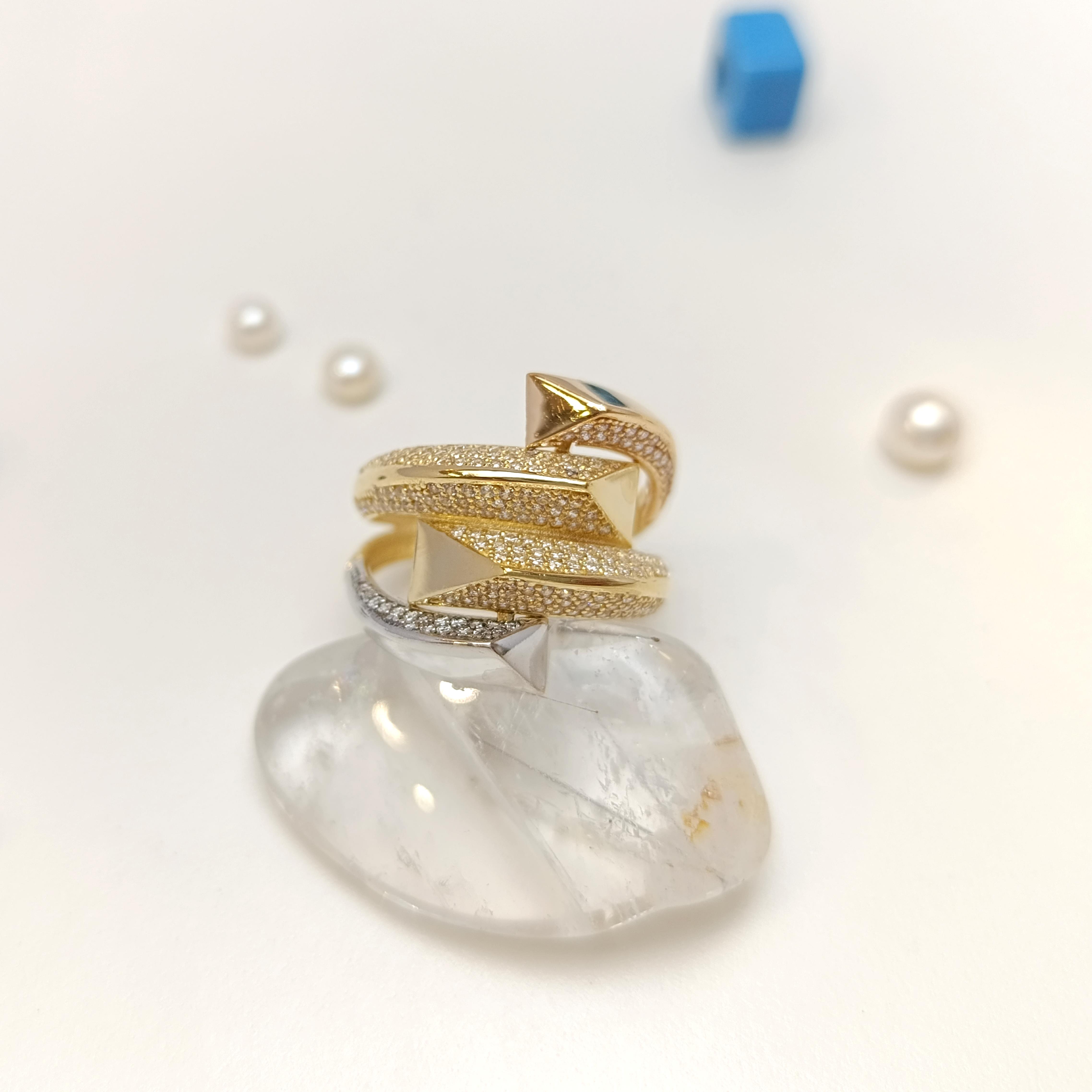 Taşlı Yüzük 14 Ayar Altın HD VİDEOLU