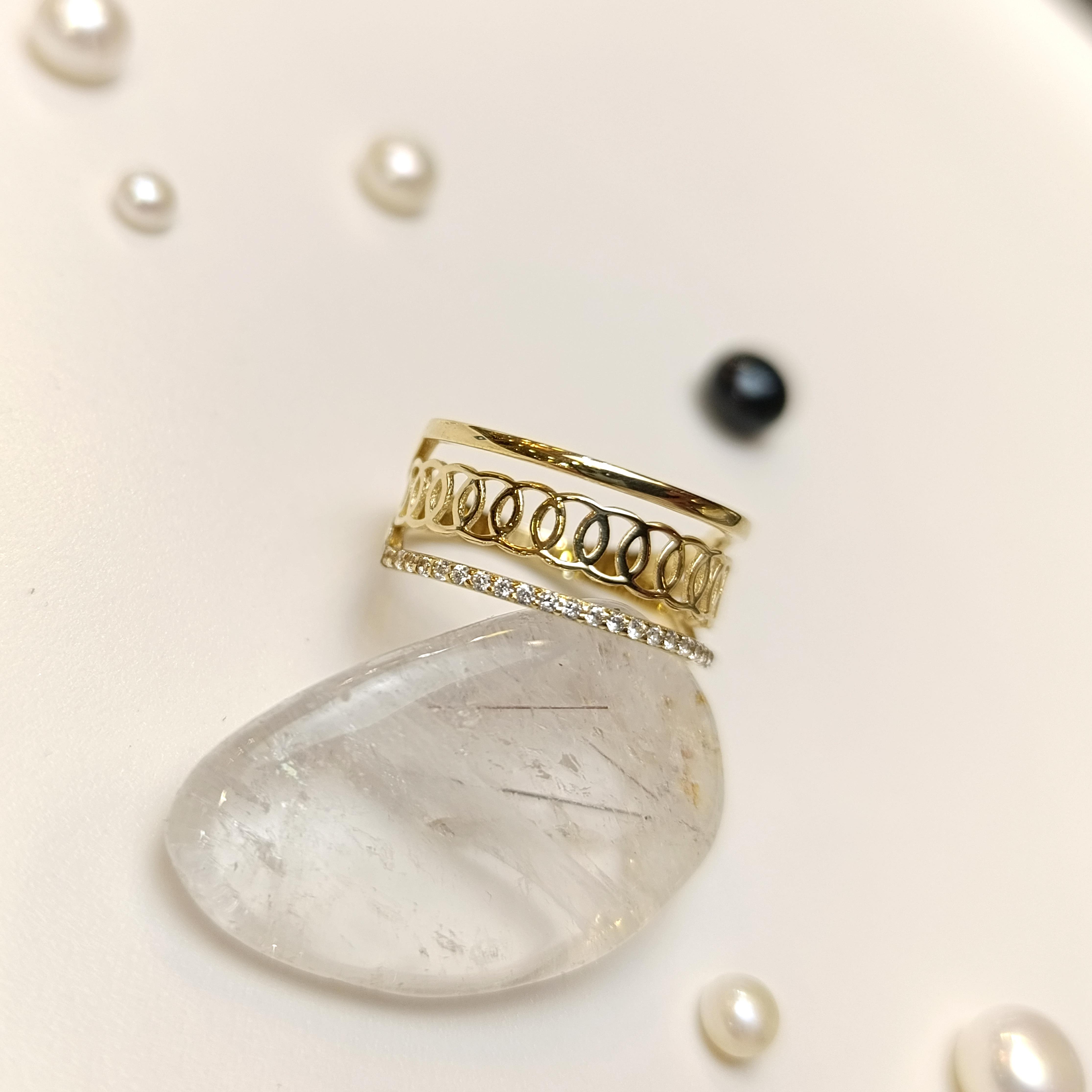 Taşlı Yüzük 14 Ayar Altın HD VİDEOLU