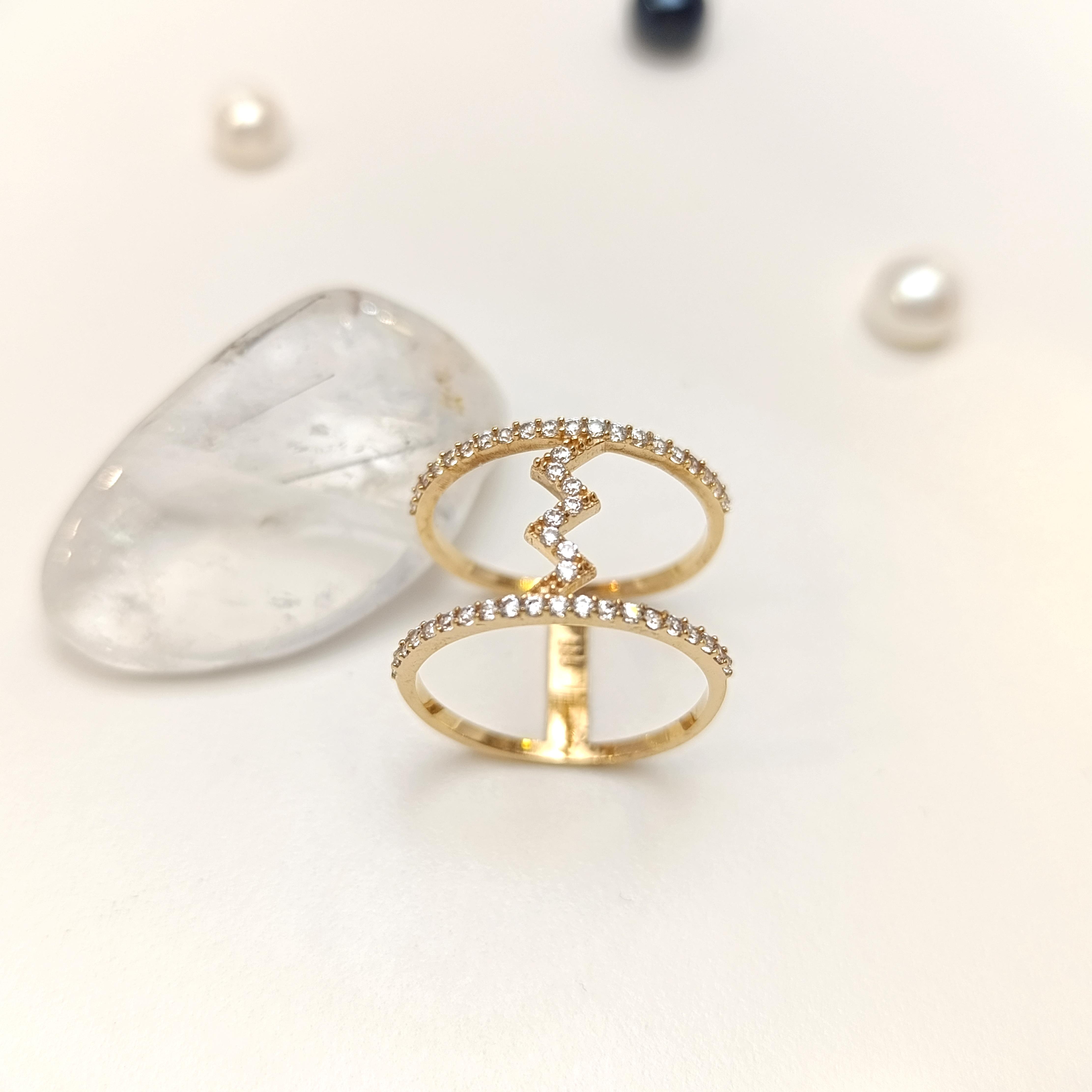 Taşlı Yüzük 14 Ayar Altın HD VİDEOLU