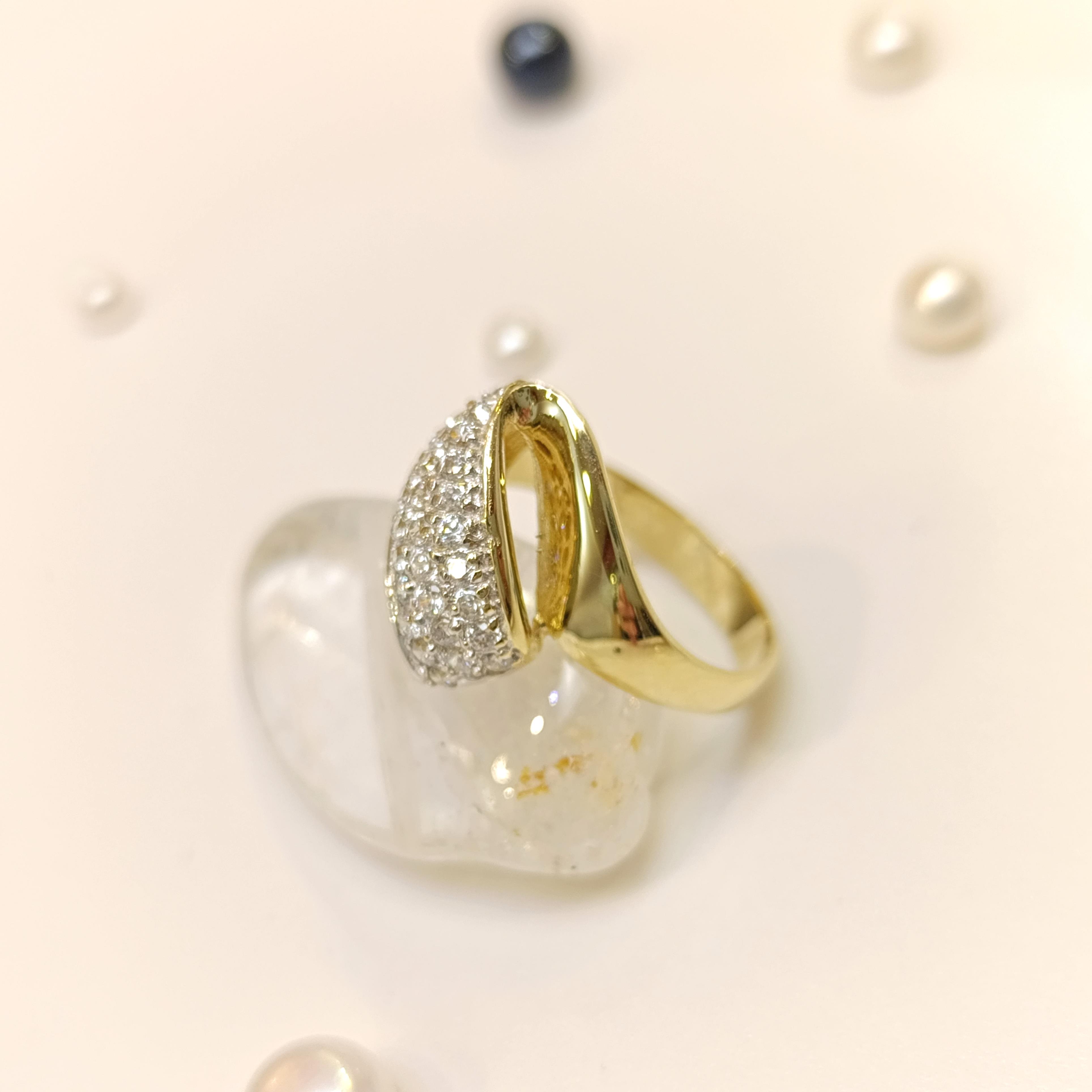 Taşlı Yüzük 14 Ayar Altın HD VİDEOLU