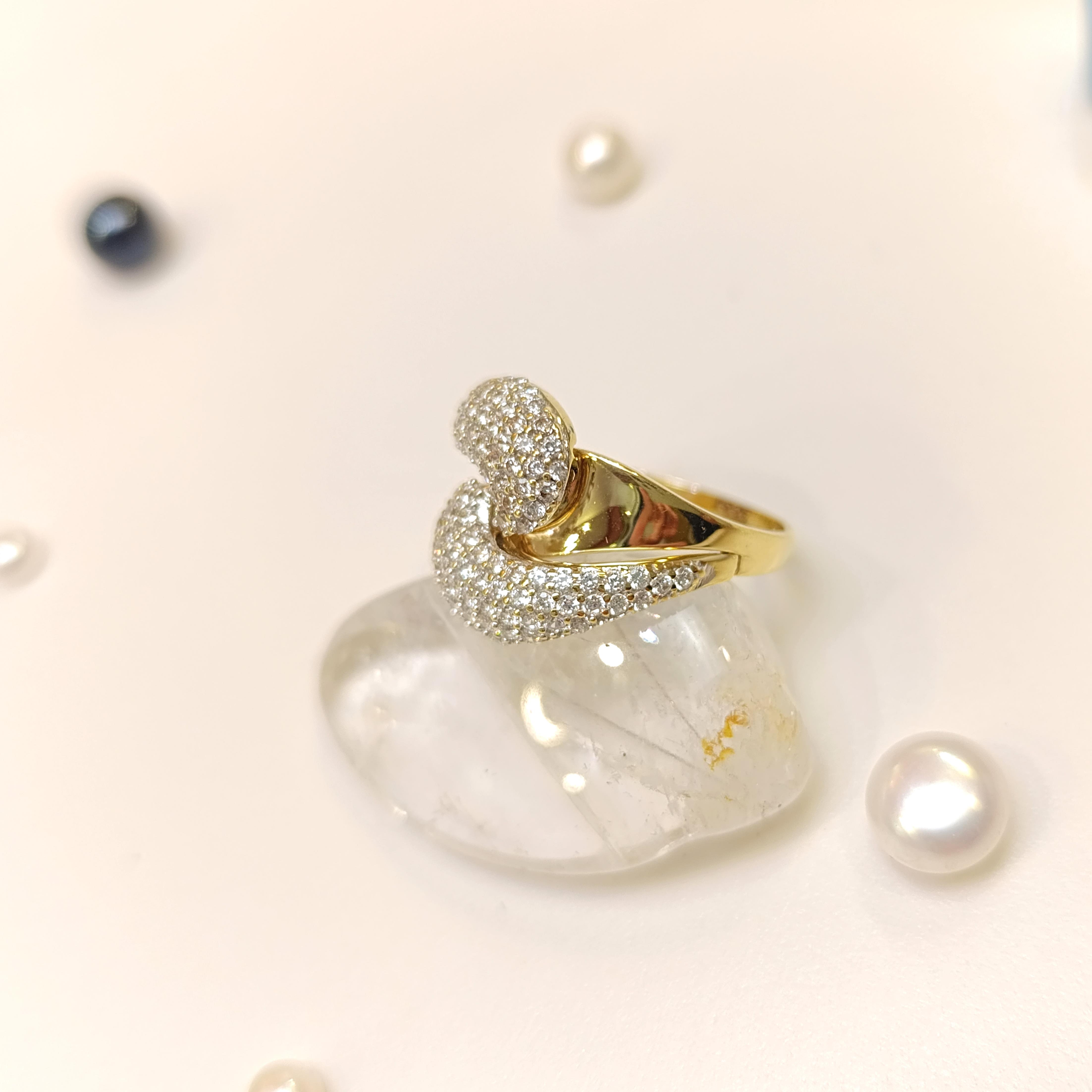 Taşlı Yüzük 14 Ayar Altın HD VİDEOLU