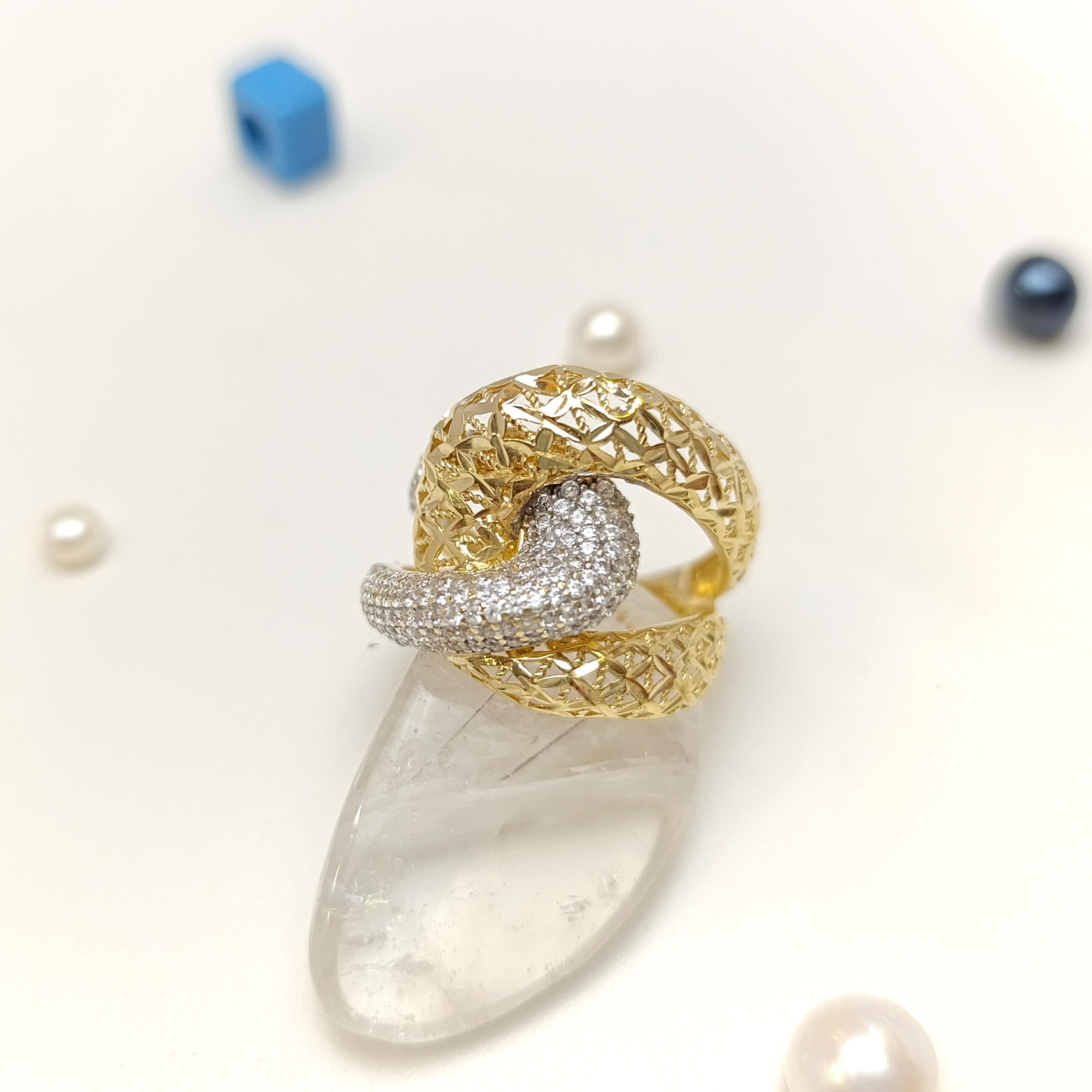 Taşlı Yüzük 14 Ayar Altın HD VİDEOLU